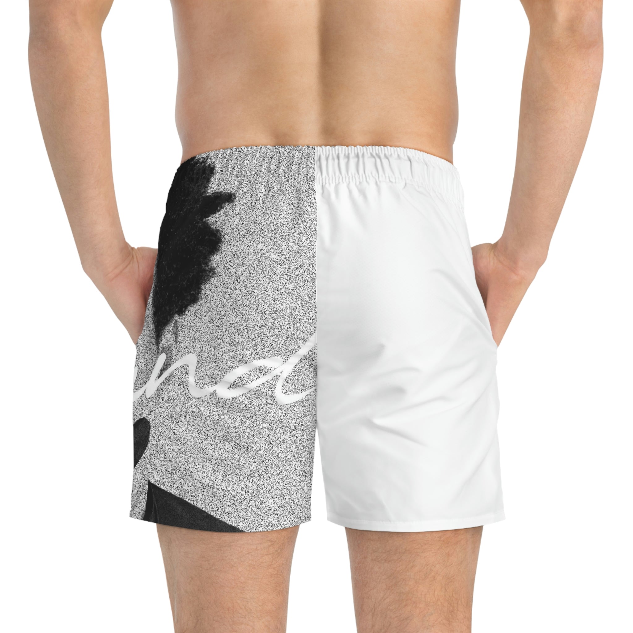 Faded Gray Swim Trunks