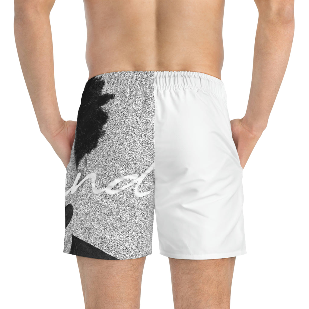 Faded Gray Swim Trunks