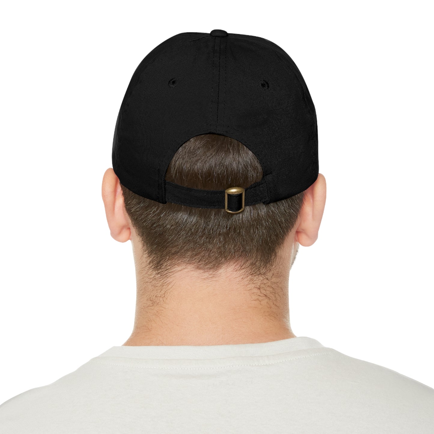 Pride Dad Hat with Leather Patch (Rectangle)