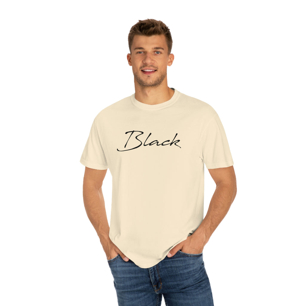 Black Unisex Garment-Dyed T-shirt