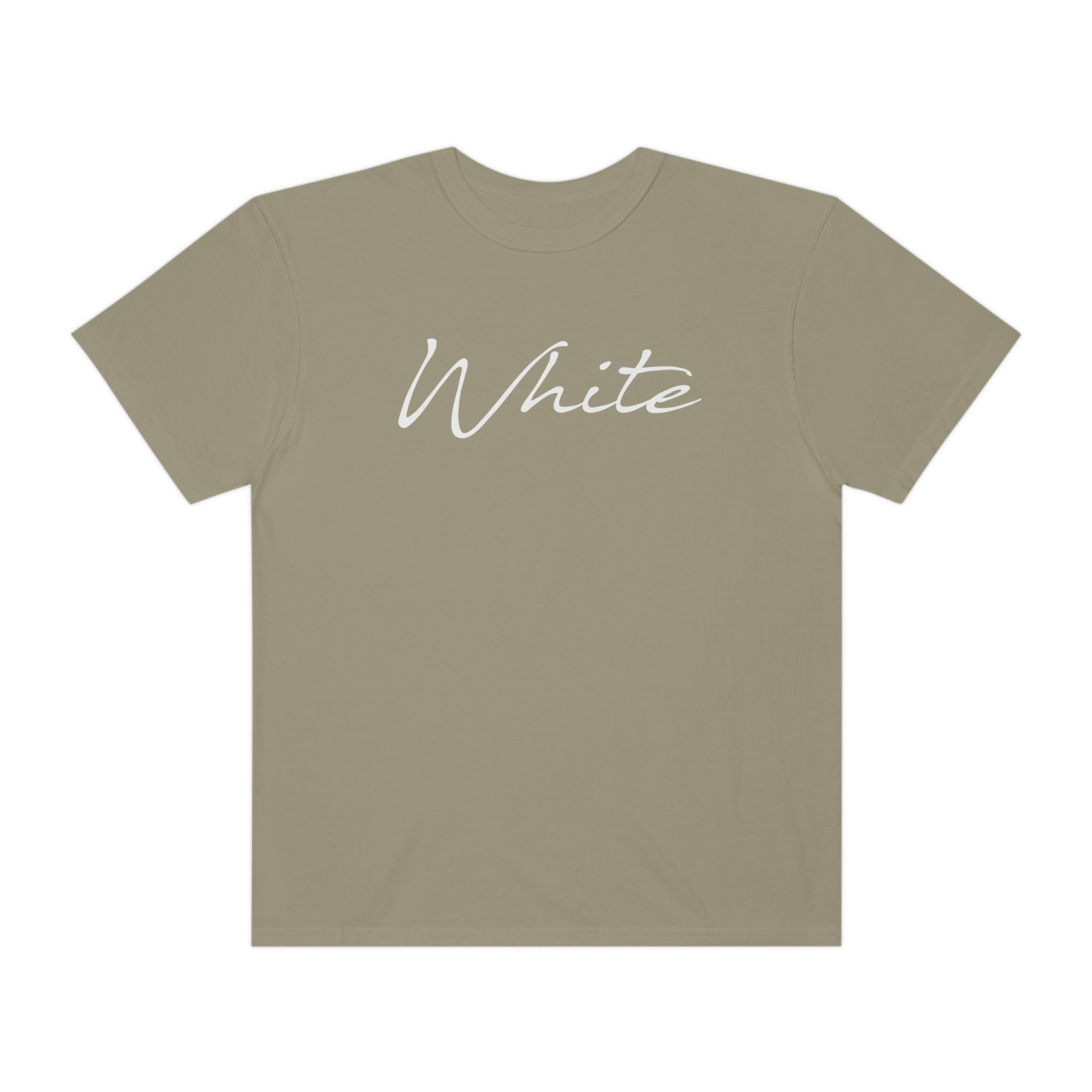 White Unisex Garment-Dyed T-shirt