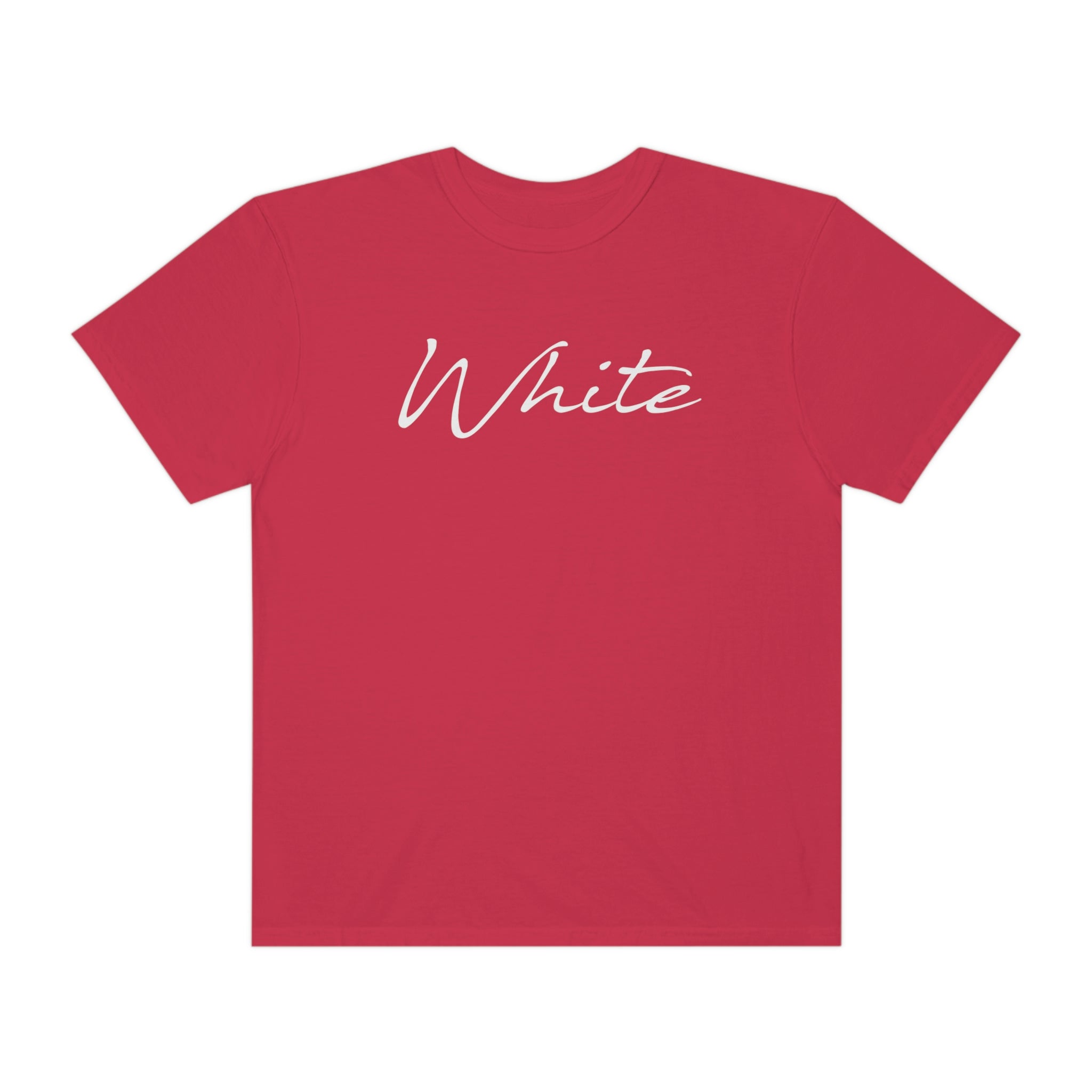 White Unisex Garment-Dyed T-shirt