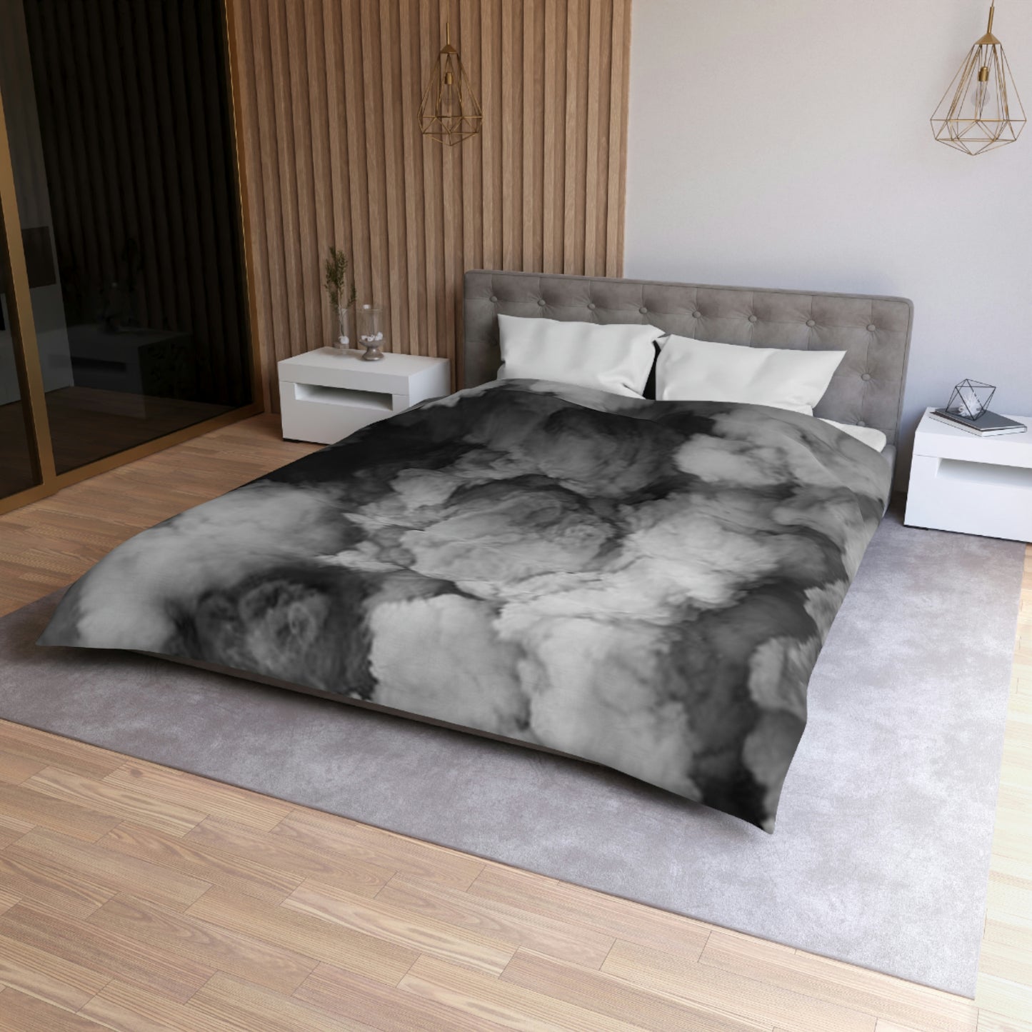 "Faded Gray "Duvet Bed Cover