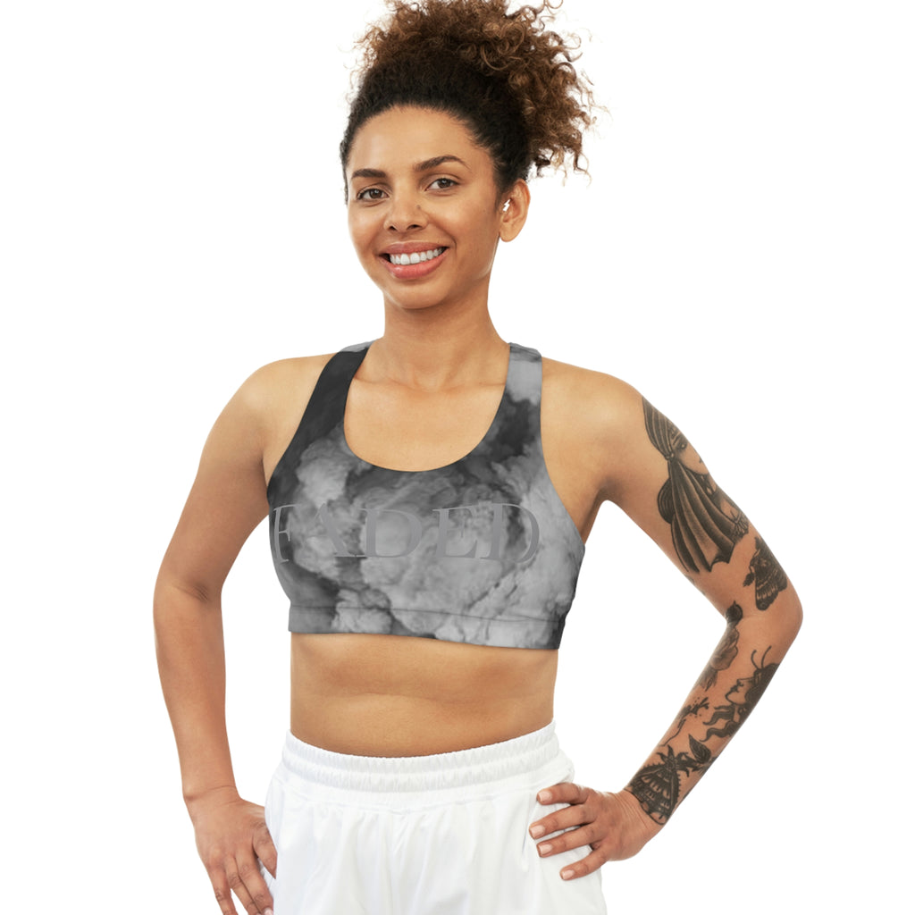"Faded Gray" Sports Bra
