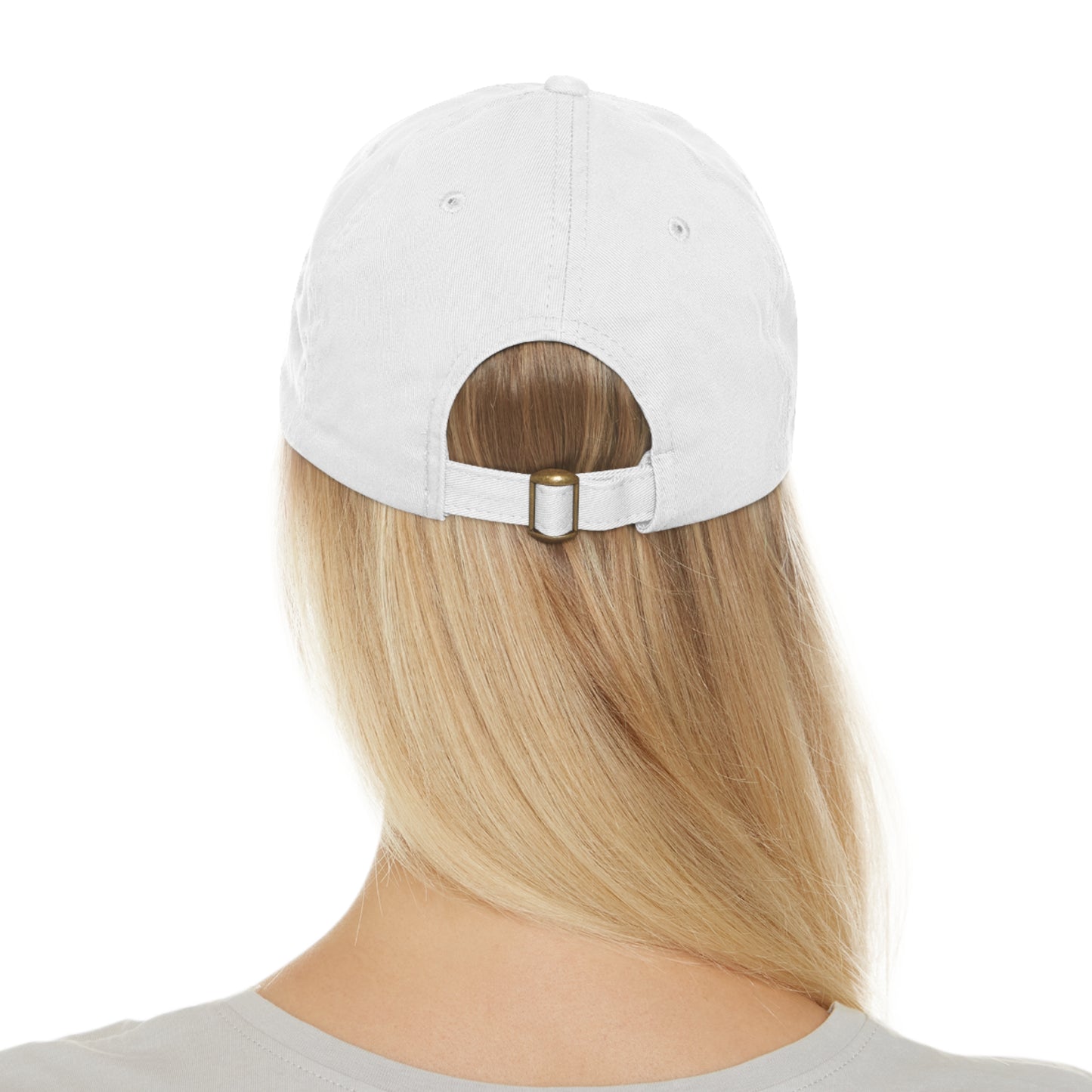 Pride Dad Hat with Leather Patch (Rectangle)