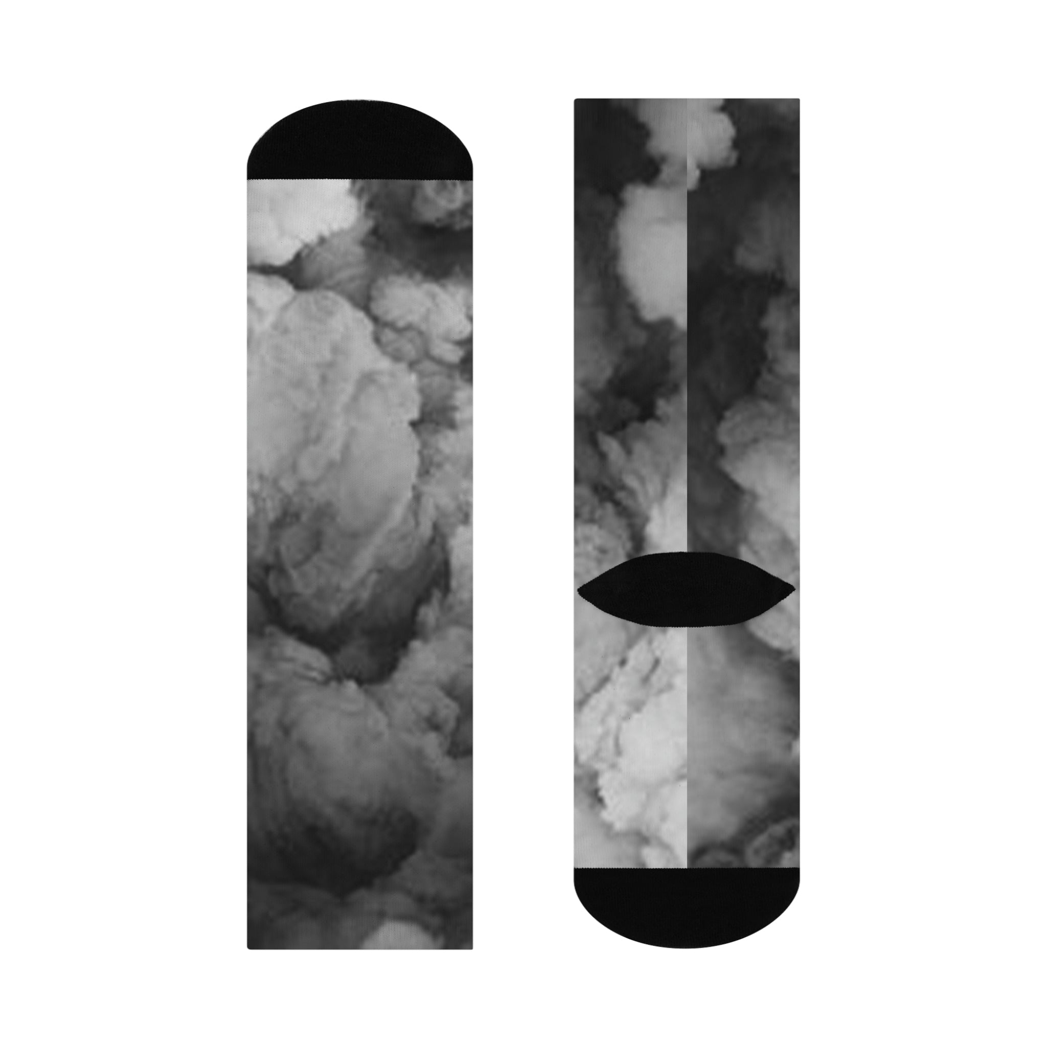 "Faded Gray" Cushioned Crew Socks