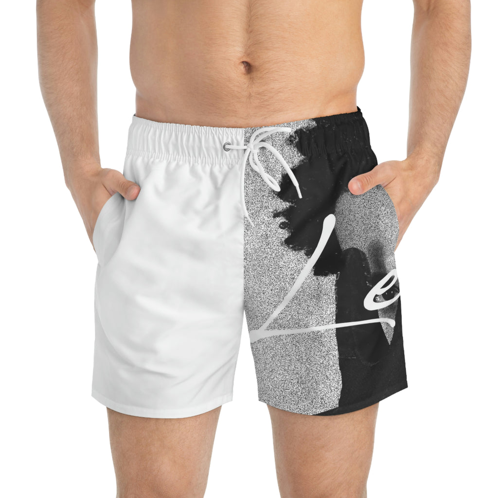 Faded Gray Swim Trunks