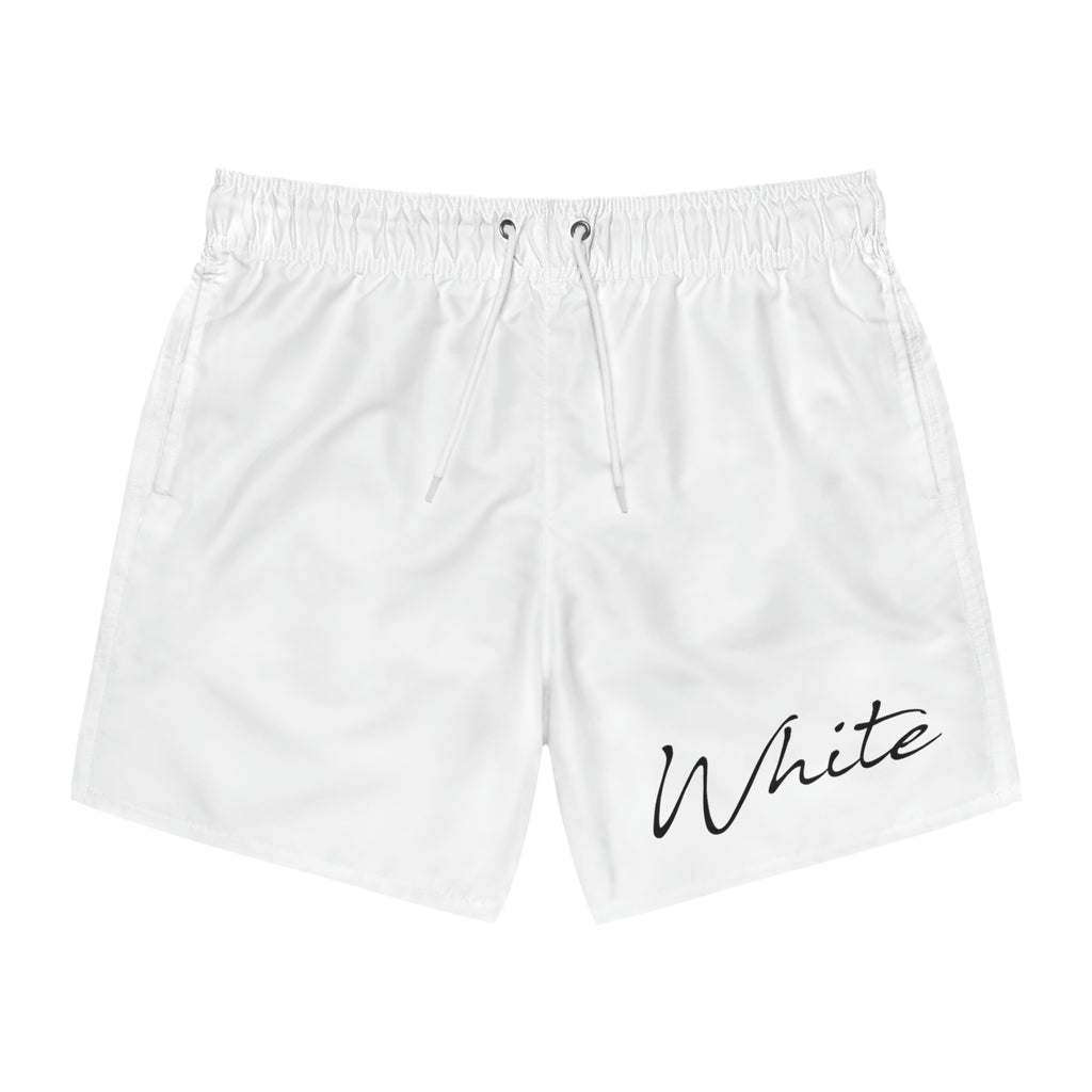 White Swim Trunks