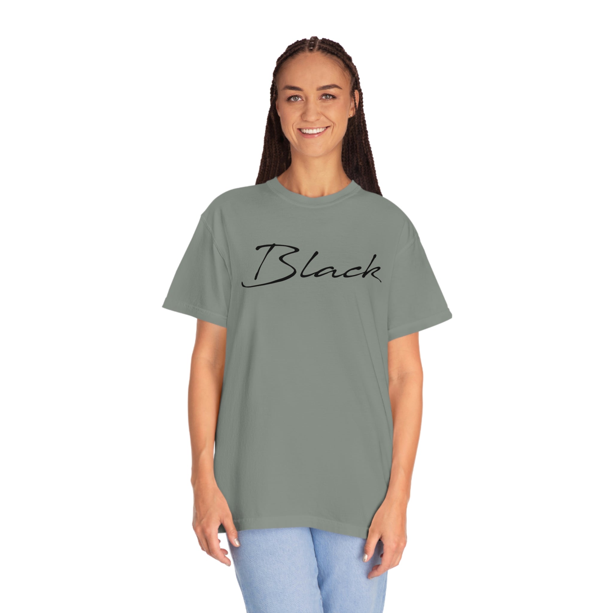 Black Unisex Garment-Dyed T-shirt
