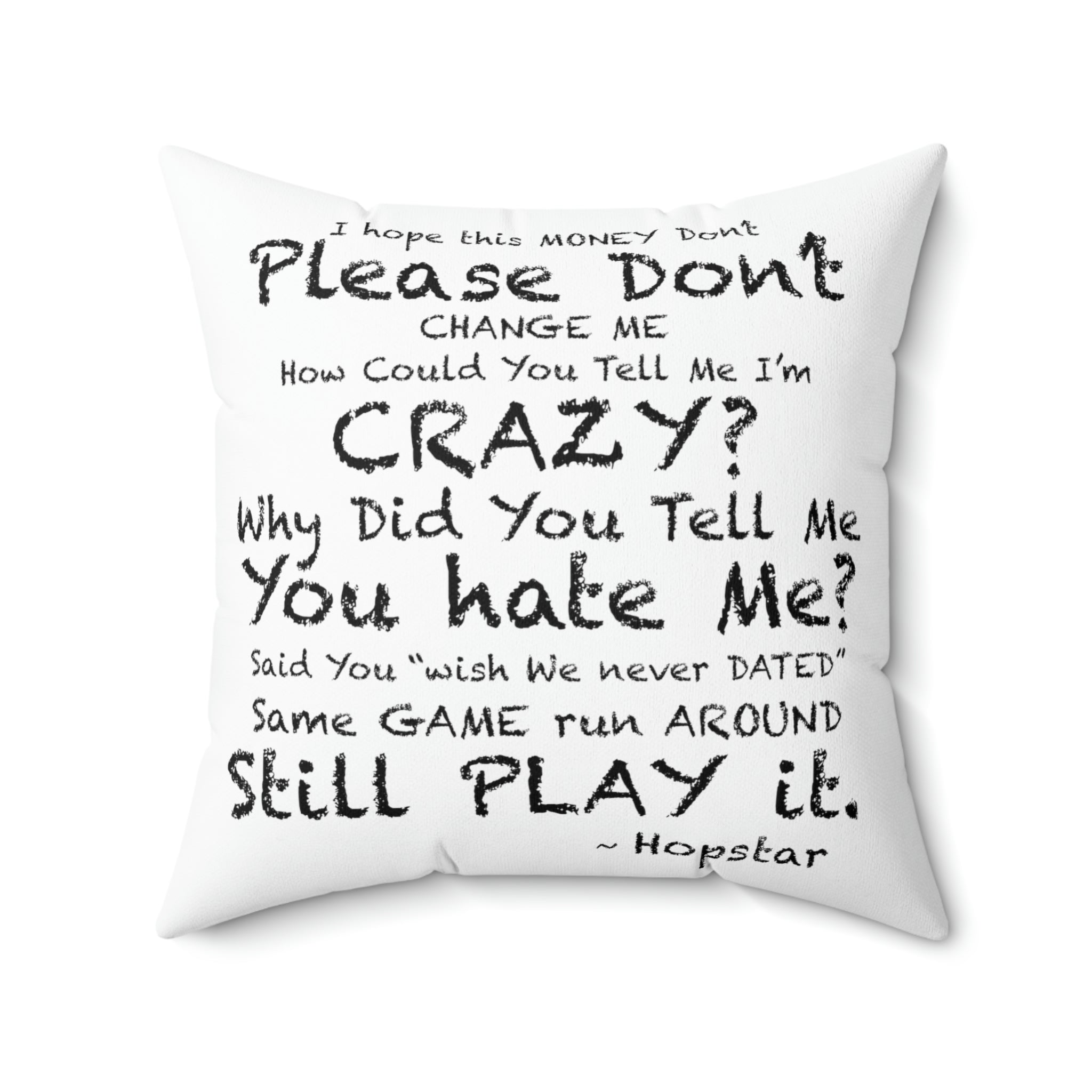 "Hopstar" Spun Polyester Square Pillow