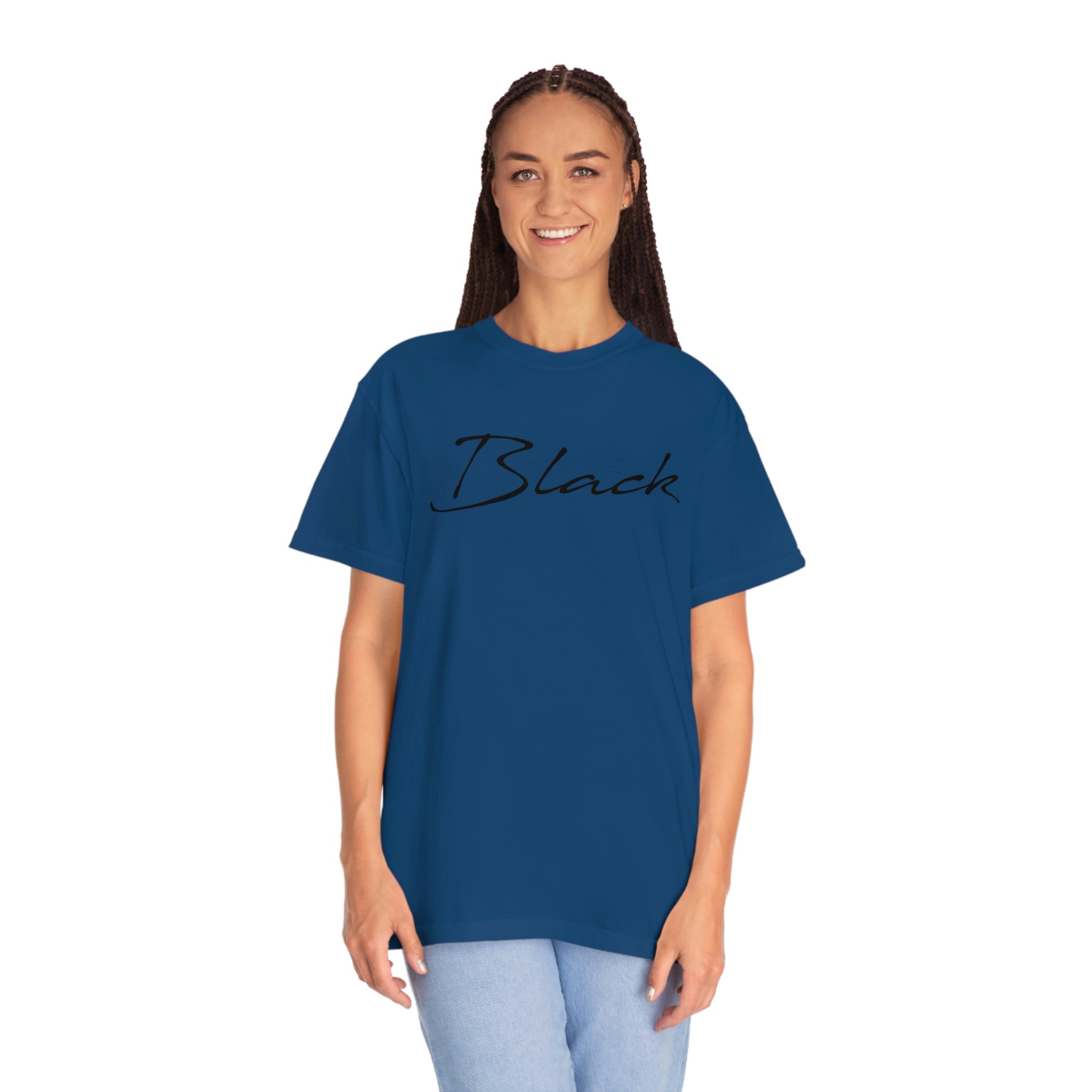 Black Unisex Garment-Dyed T-shirt