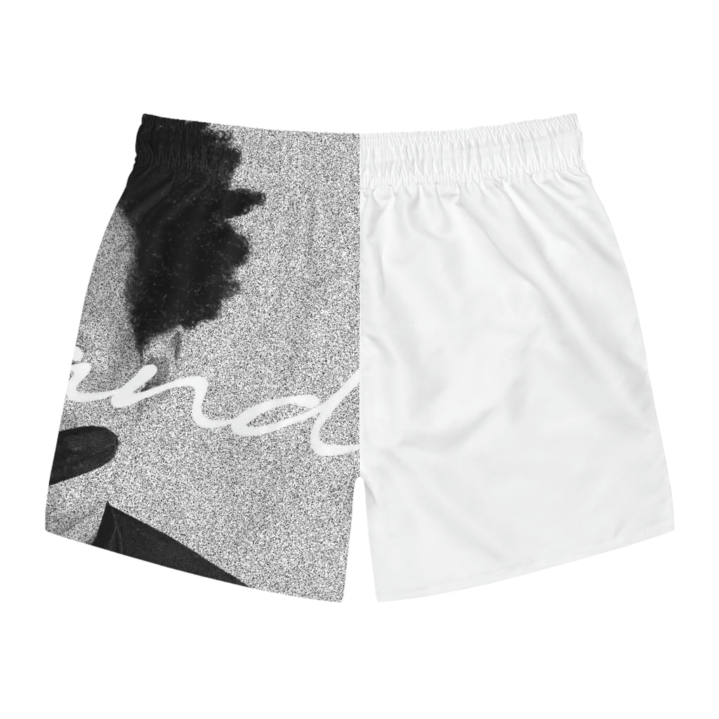 Faded Gray Swim Trunks
