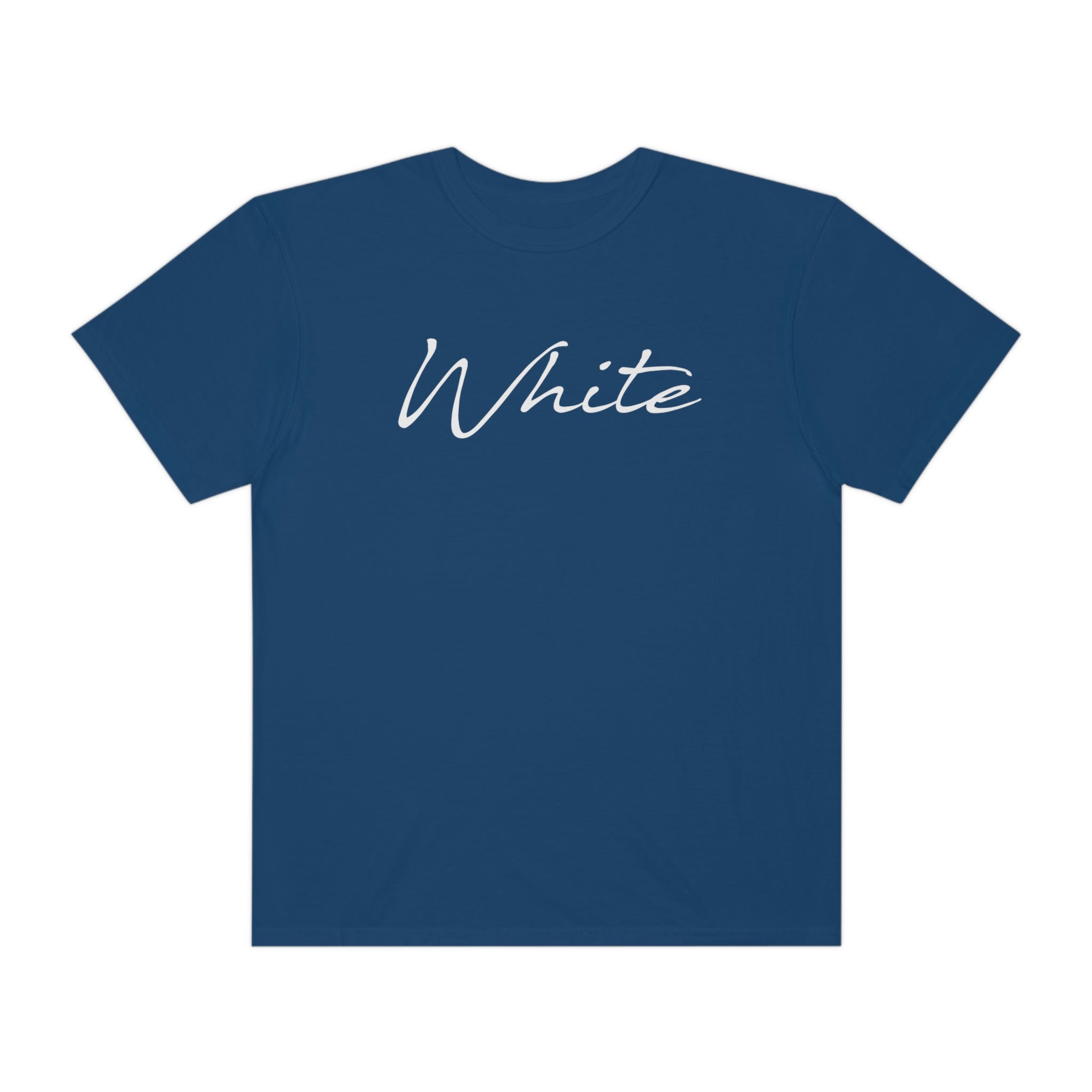 White Unisex Garment-Dyed T-shirt