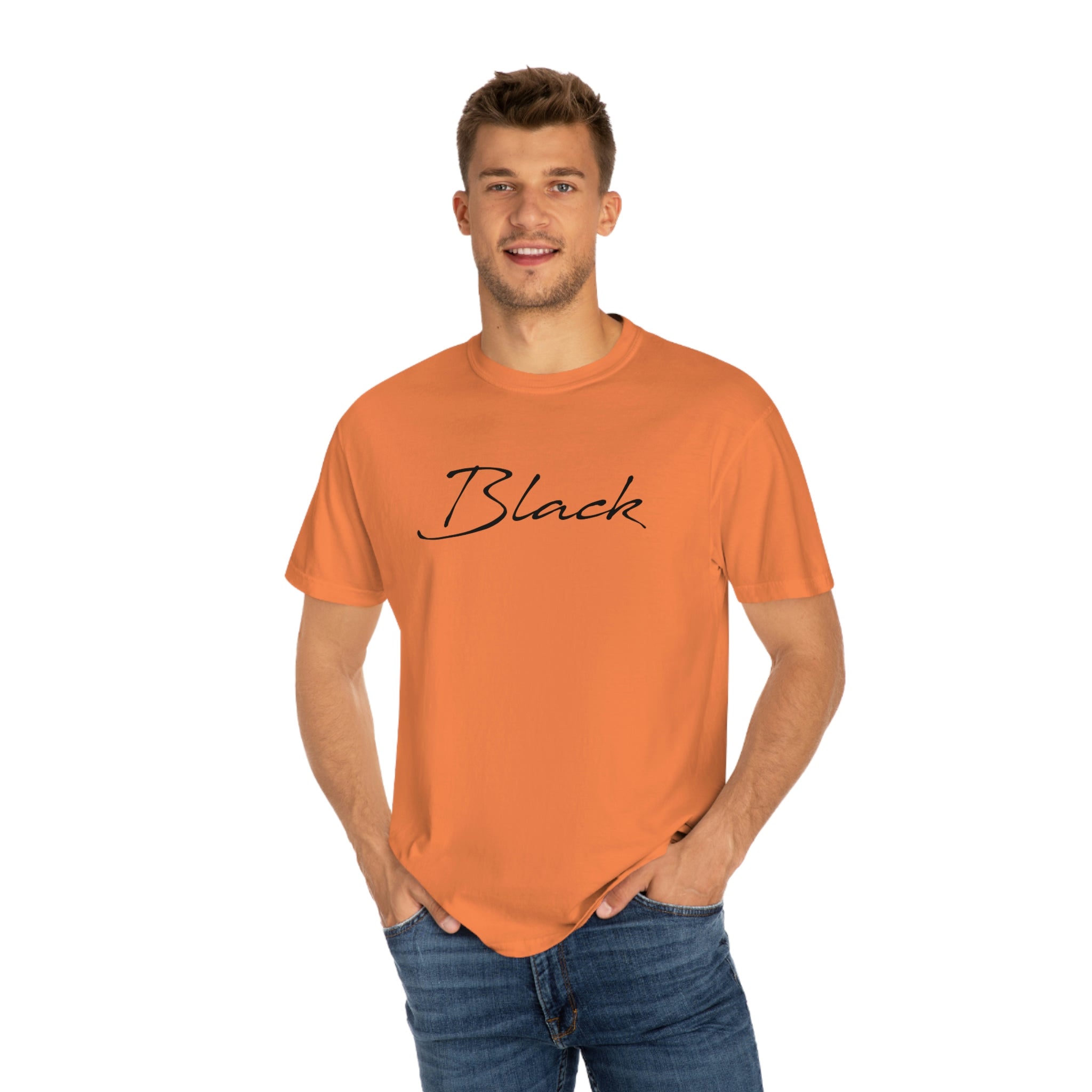 Black Unisex Garment-Dyed T-shirt