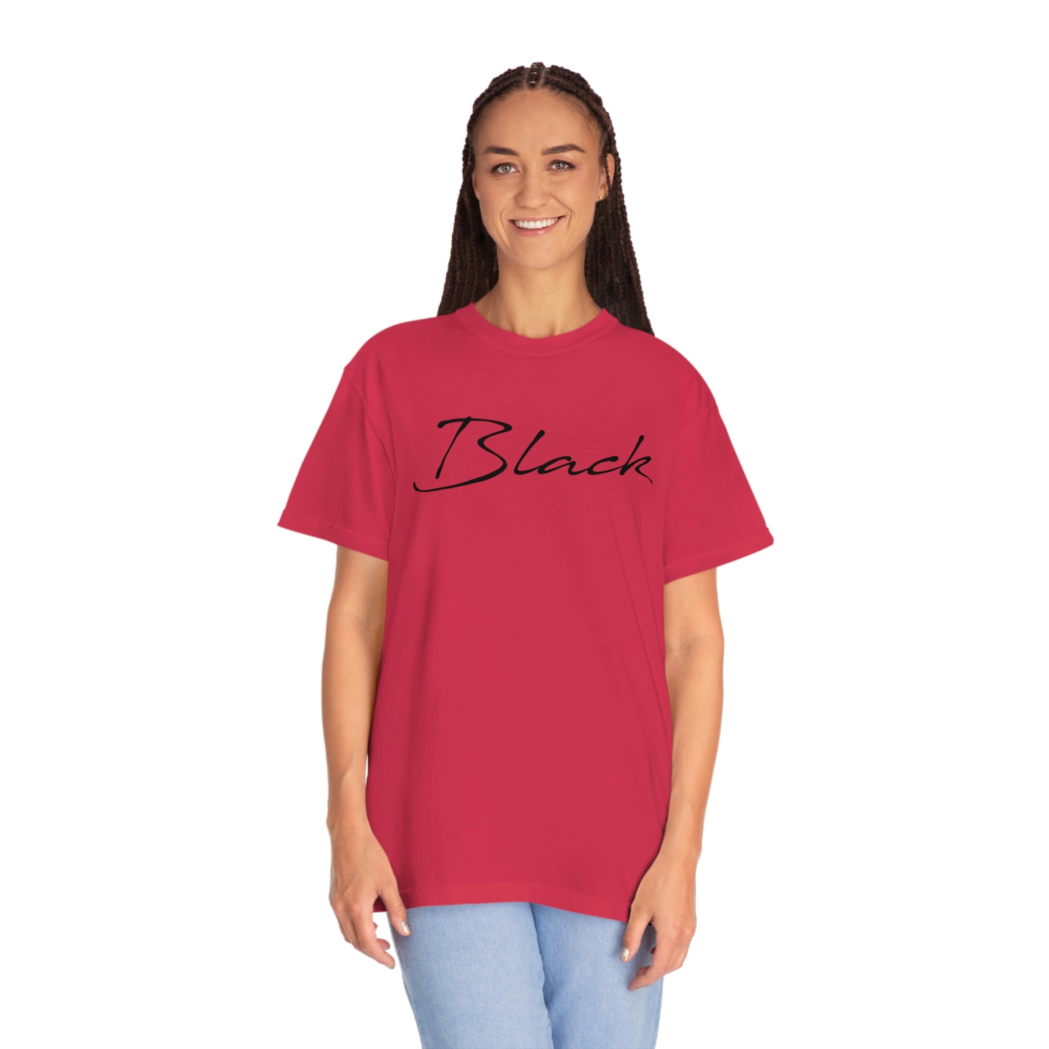 Black Unisex Garment-Dyed T-shirt