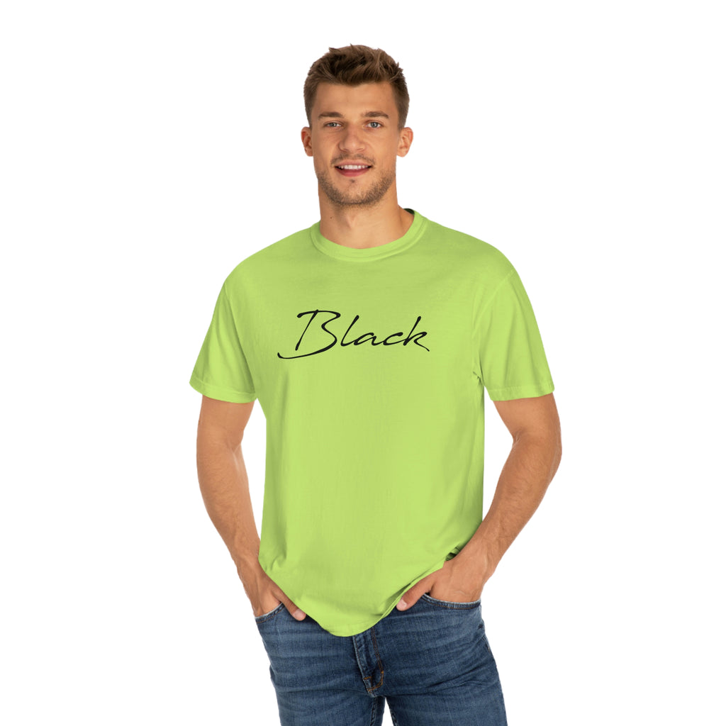 Black Unisex Garment-Dyed T-shirt