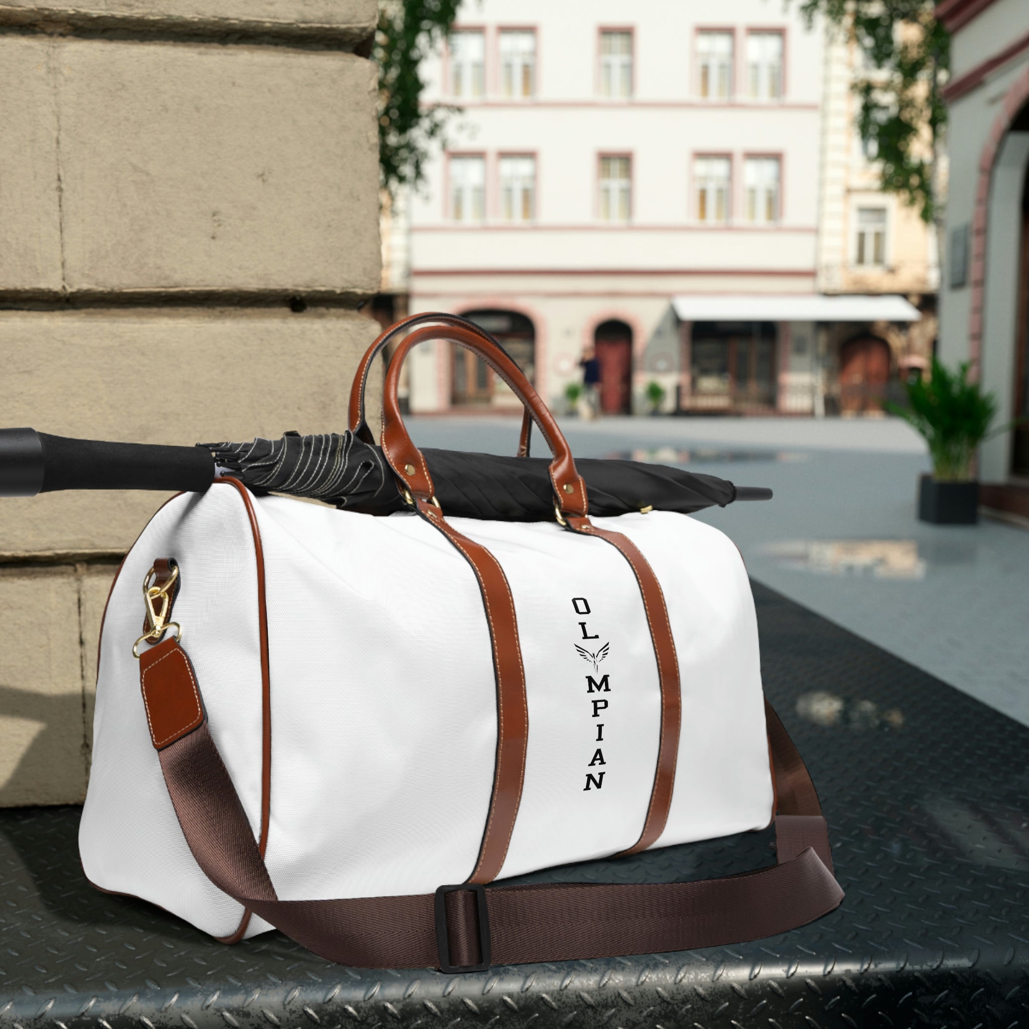 Olympian PU Leather Waterproof Travel Bag