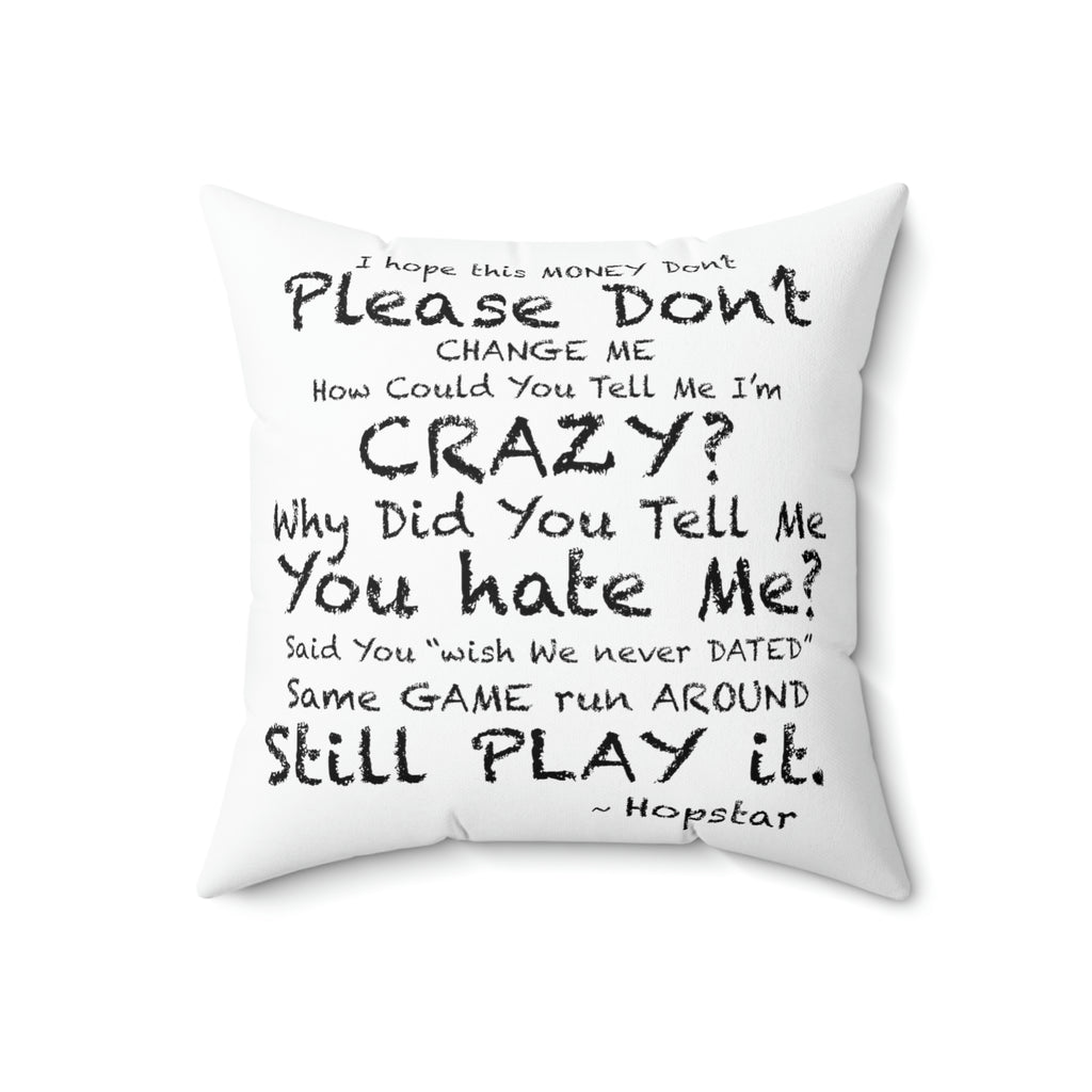 "Hopstar" Spun Polyester Square Pillow