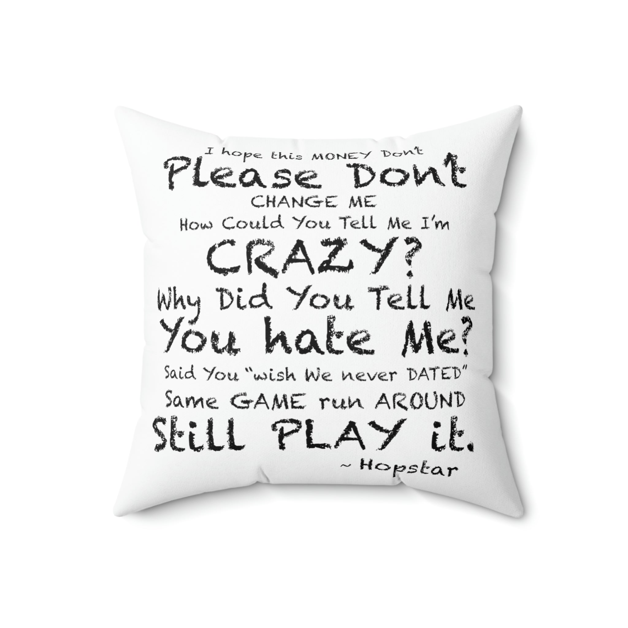 "Hopstar" Spun Polyester Square Pillow