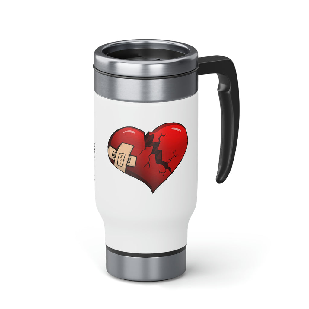 "Hopstar" Stainless Steel Travel Mug with Handle, 14oz