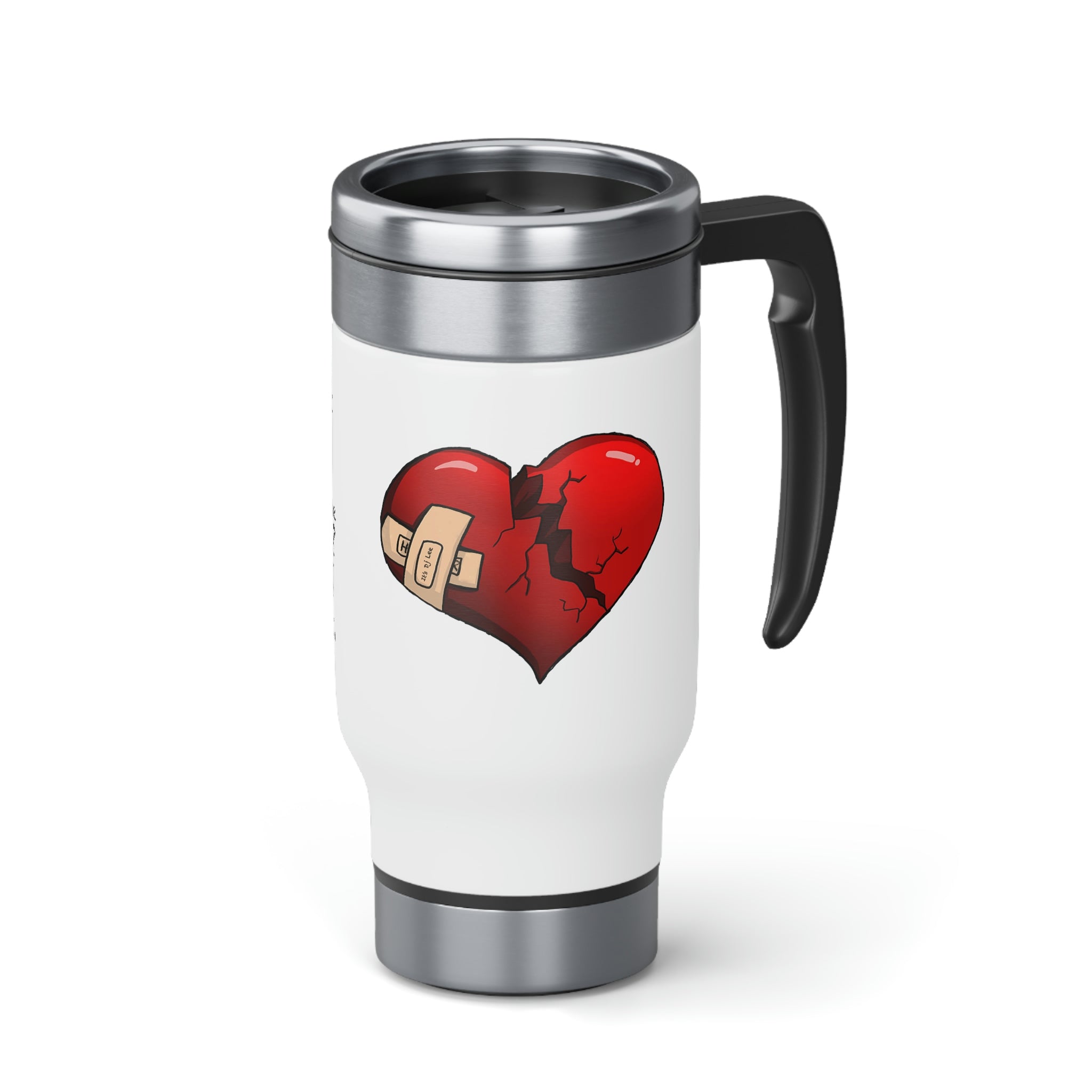 "Hopstar" Stainless Steel Travel Mug with Handle, 14oz