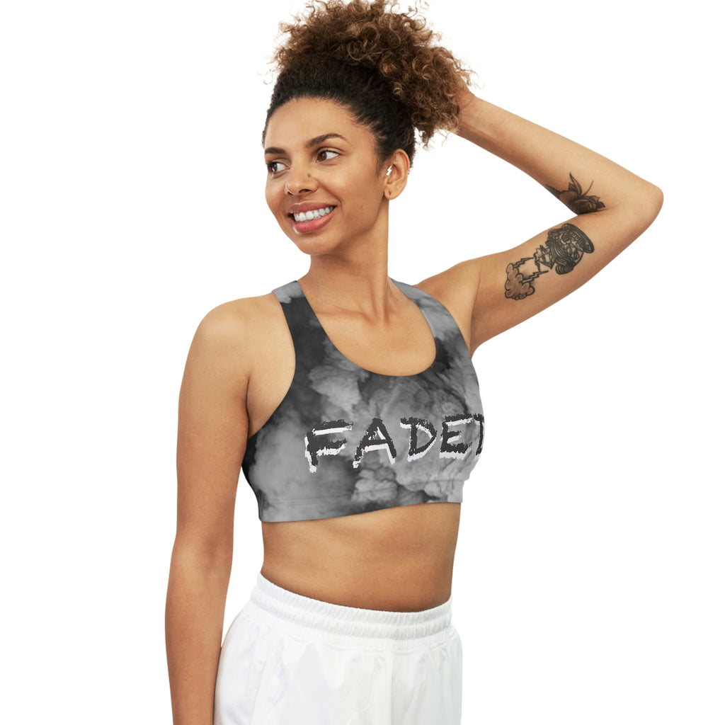 Faded Gray Sports Bra