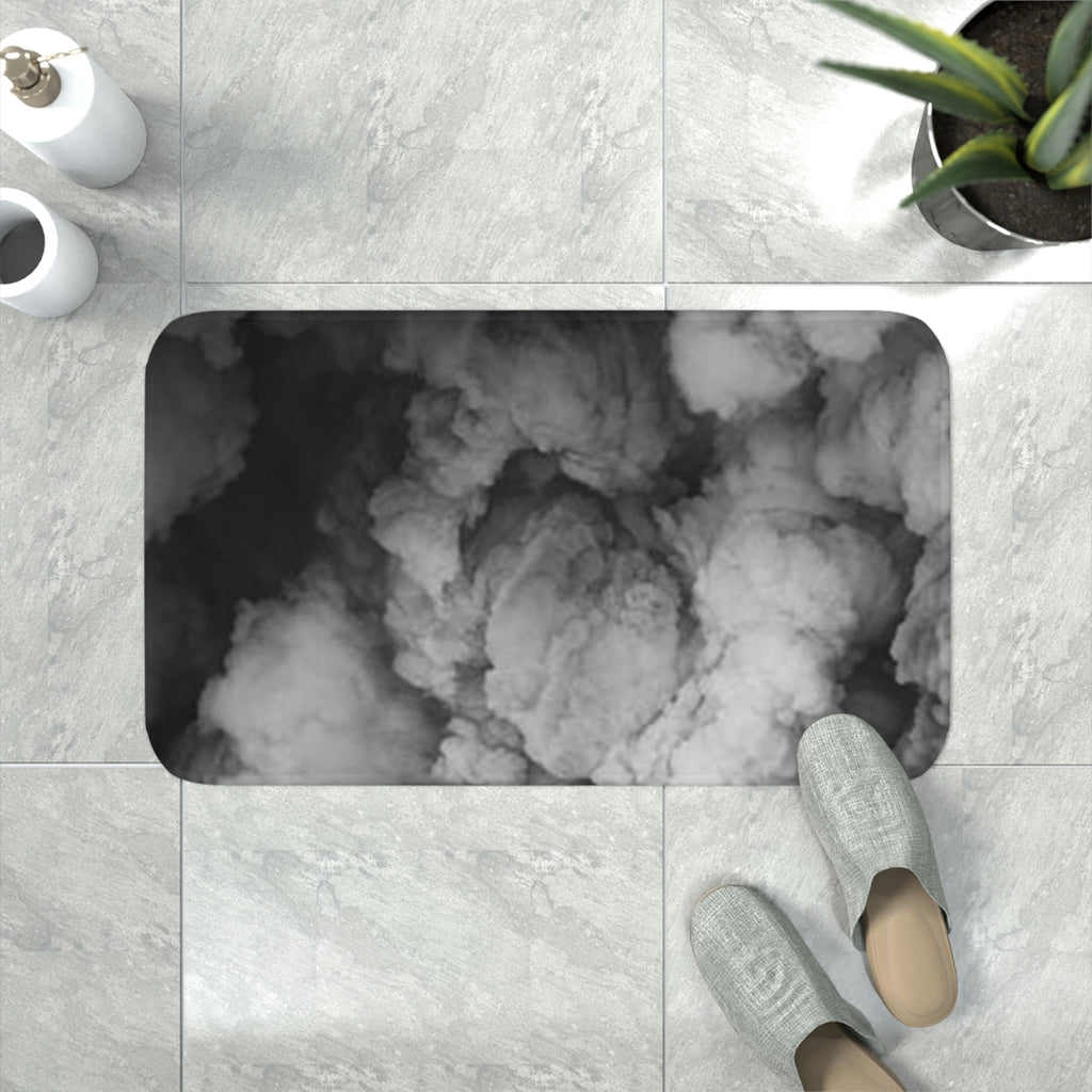 “Faded Gray” Memory Foam Bath Mat