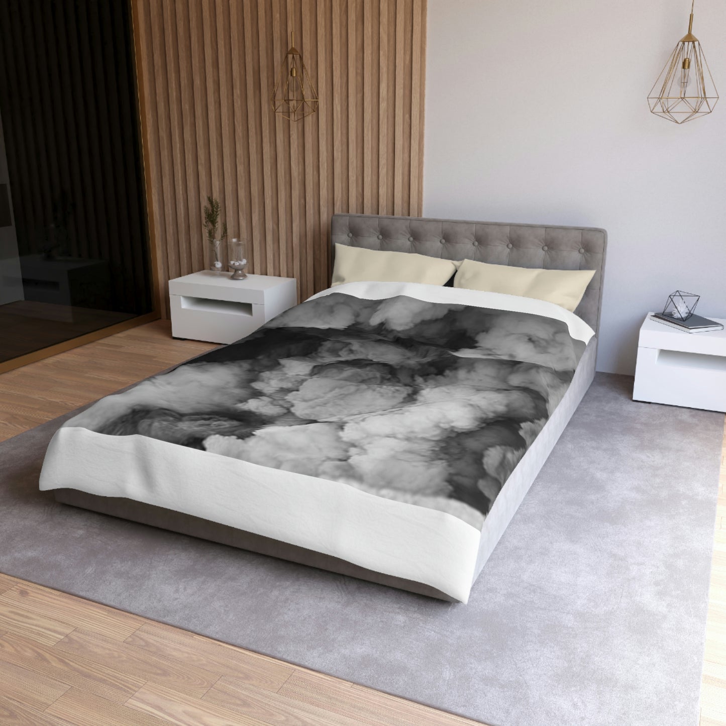 "Faded Gray "Duvet Bed Cover