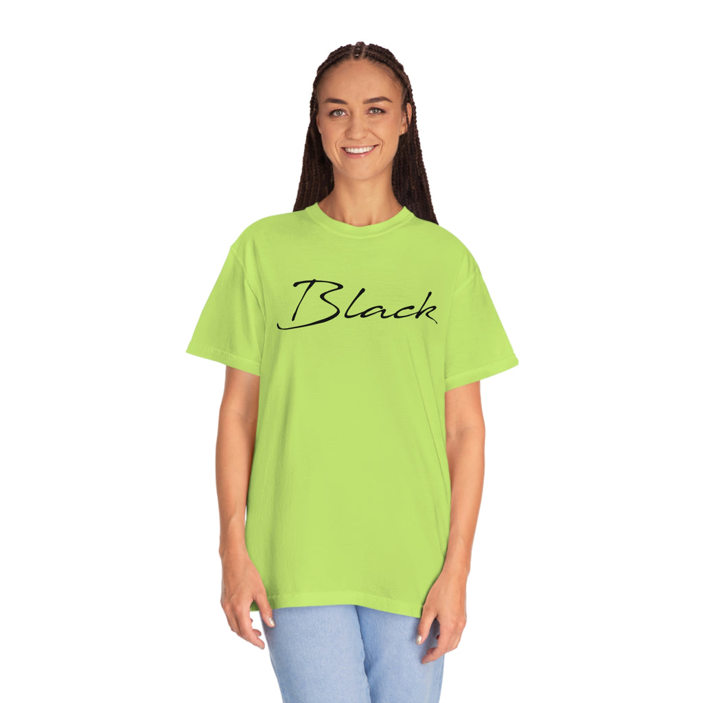 Black Unisex Garment-Dyed T-shirt