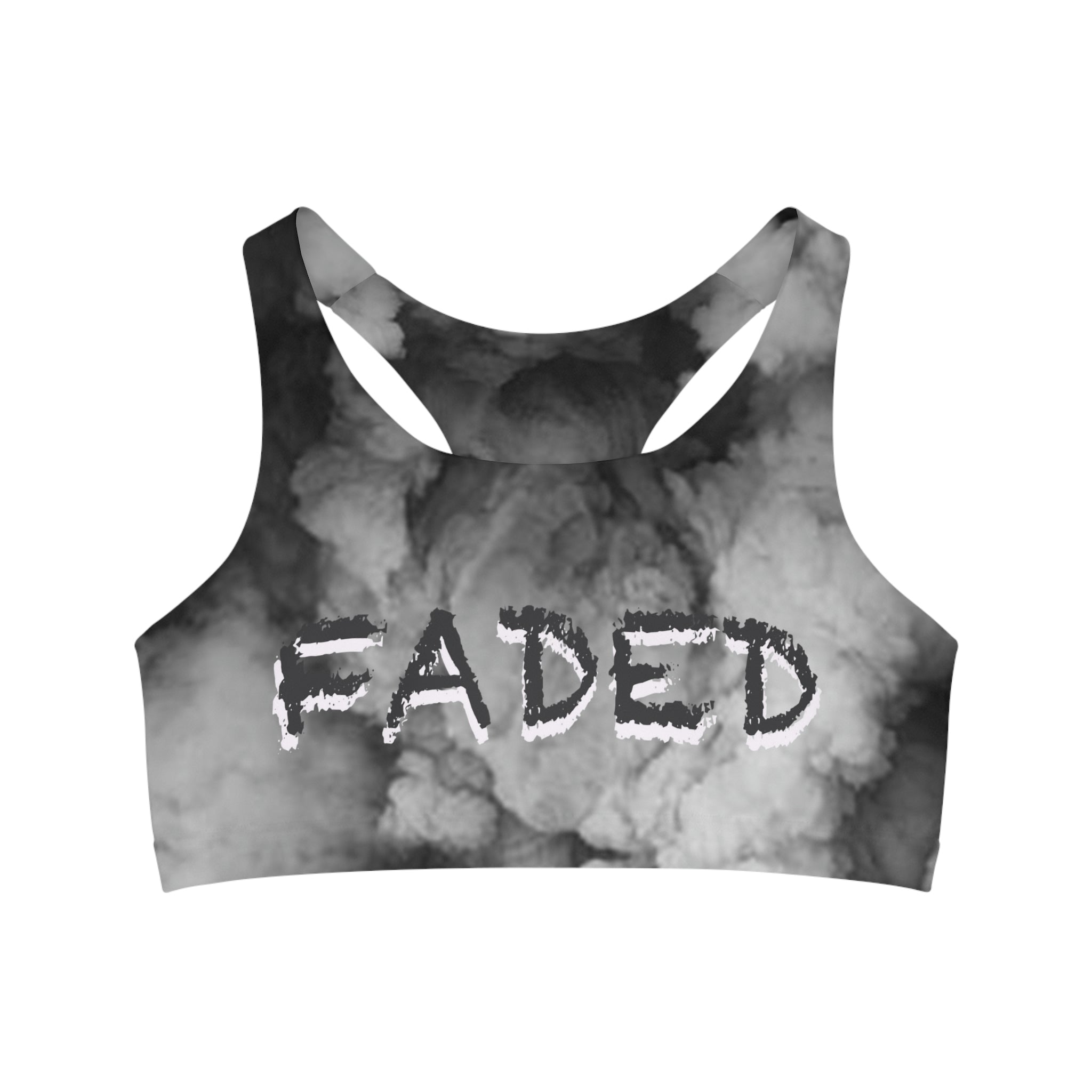 Faded Gray Sports Bra