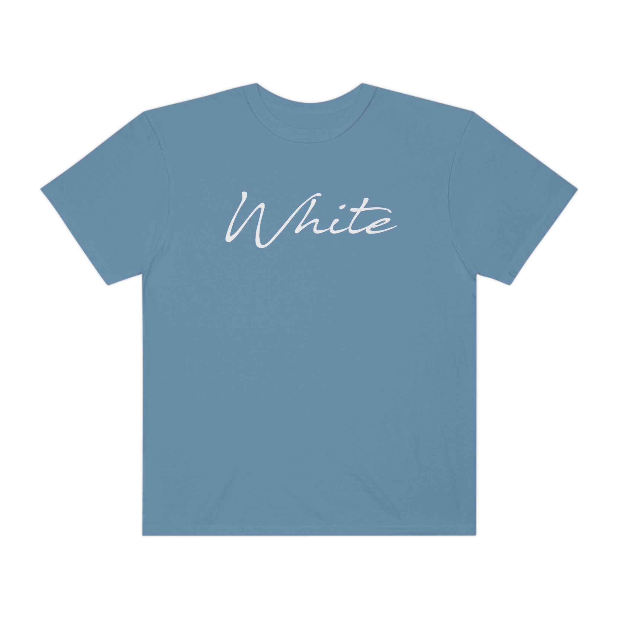 White Unisex Garment-Dyed T-shirt