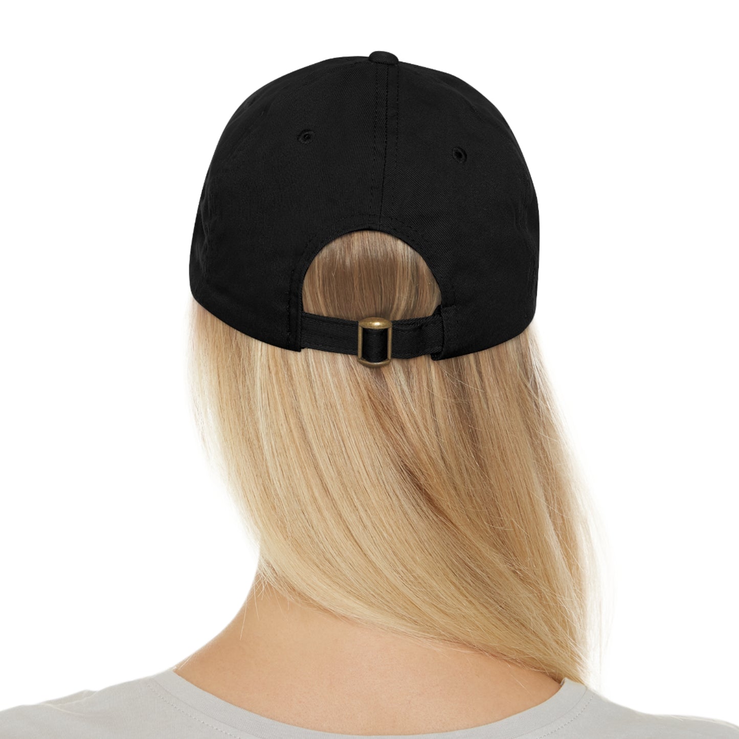 Pride Dad Hat with Leather Patch (Rectangle)