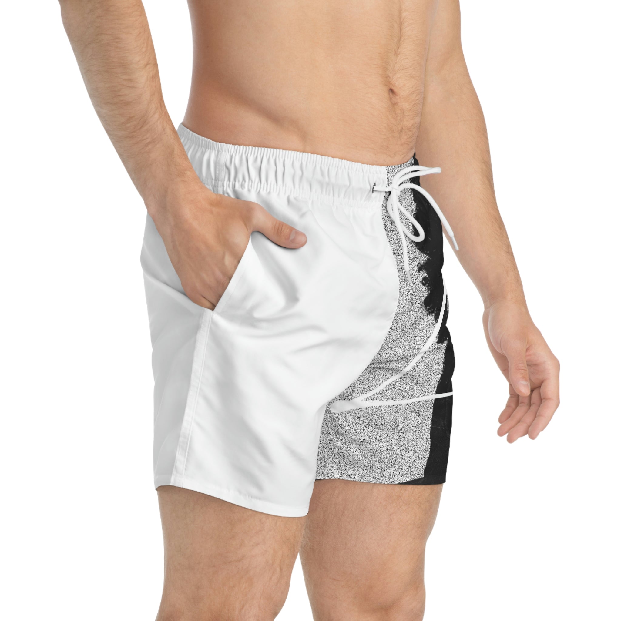 Faded Gray Swim Trunks