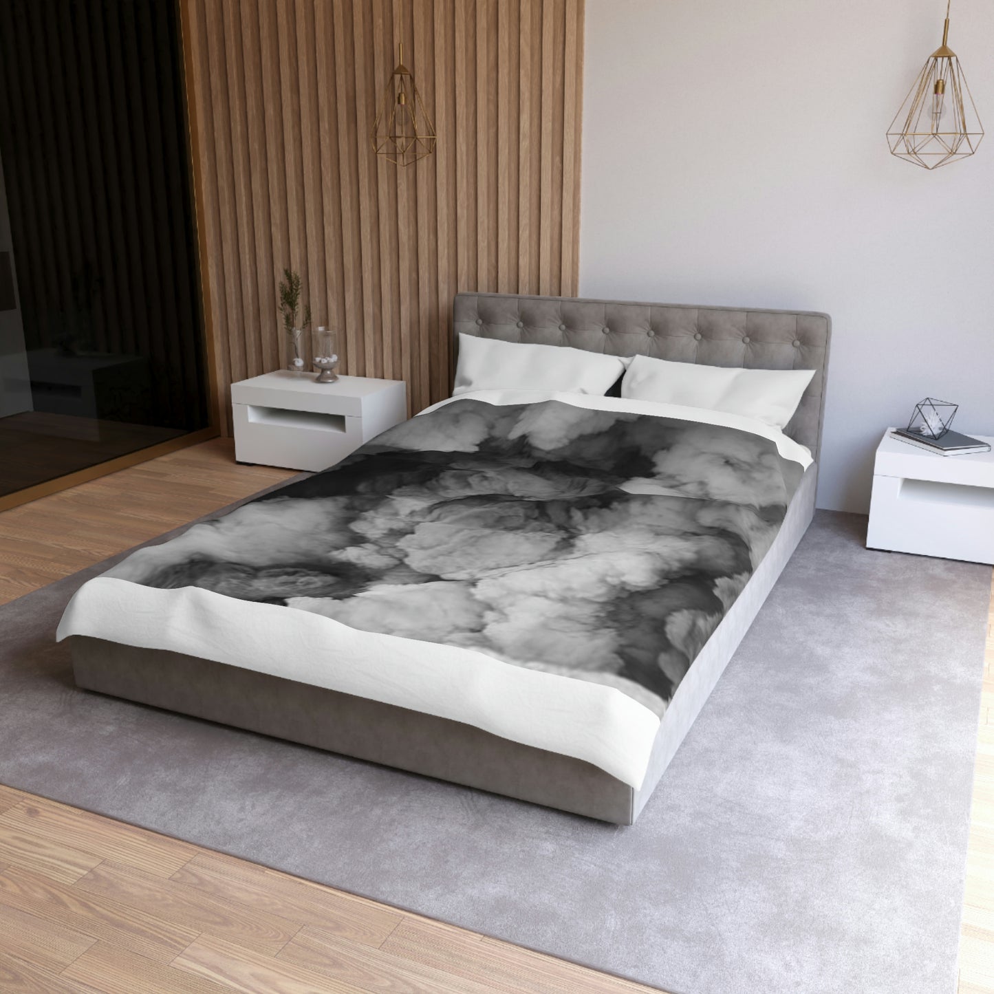 "Faded Gray "Duvet Bed Cover