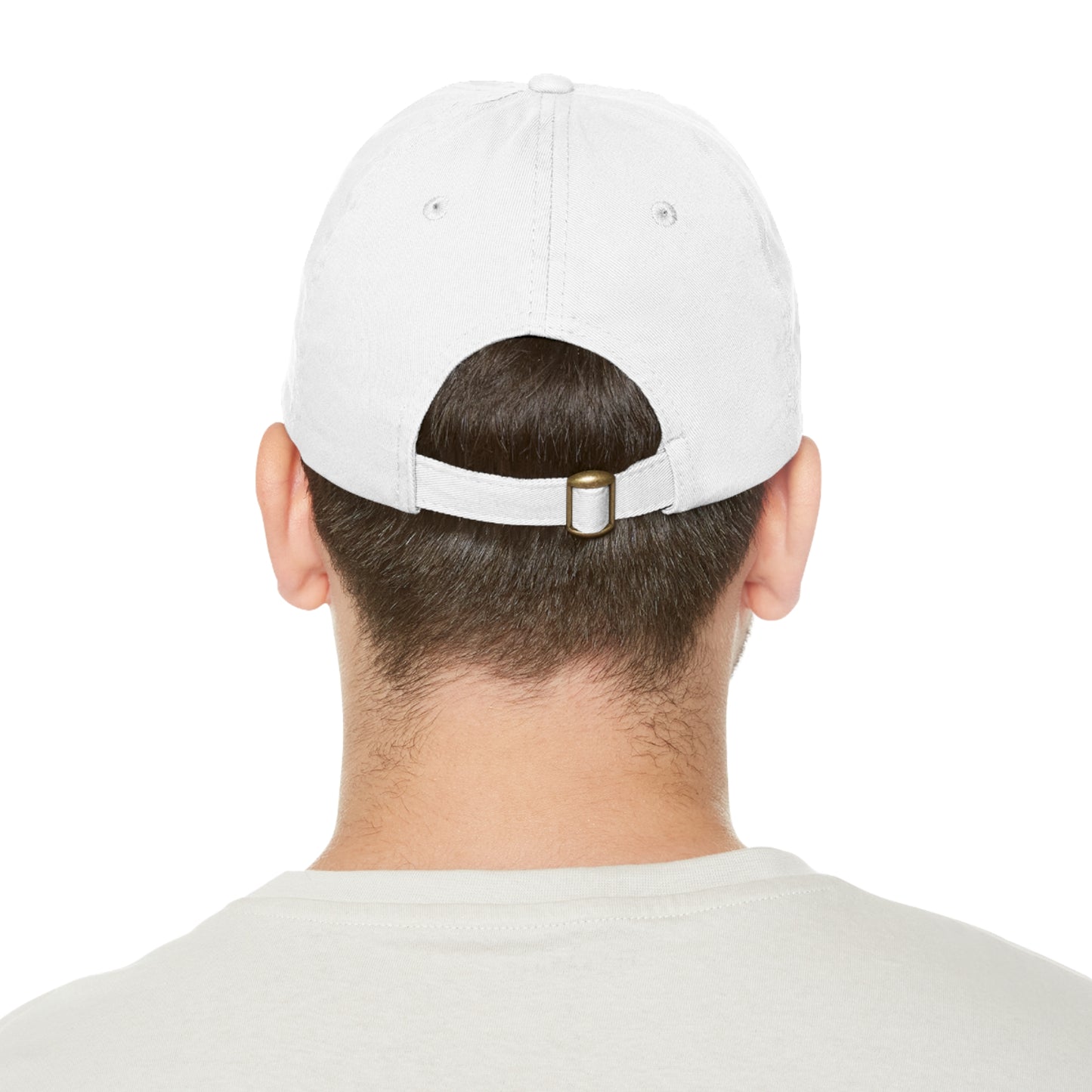 Pride Dad Hat with Leather Patch (Rectangle)