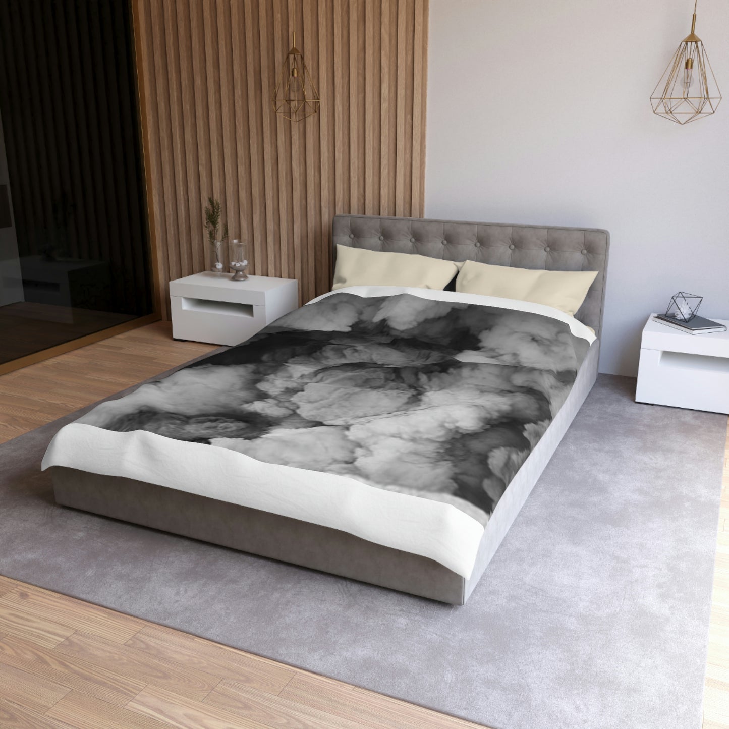 "Faded Gray "Duvet Bed Cover