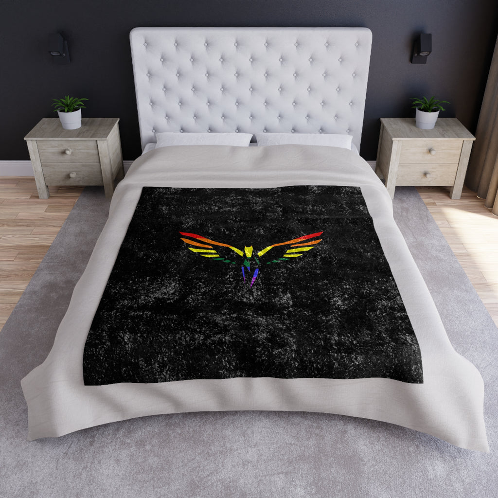 Olympian Pride Crushed Velvet Blanket