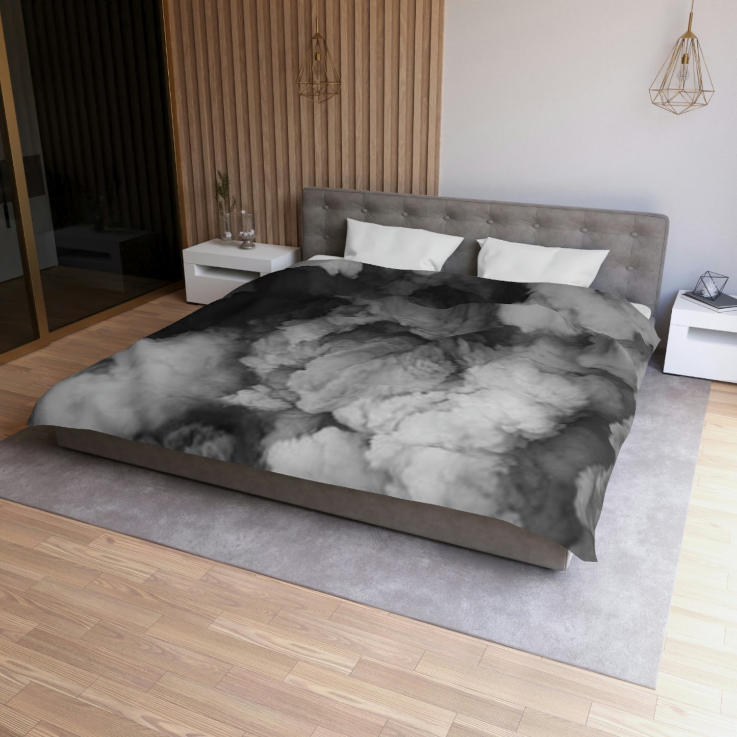 "Faded Gray "Duvet Bed Cover