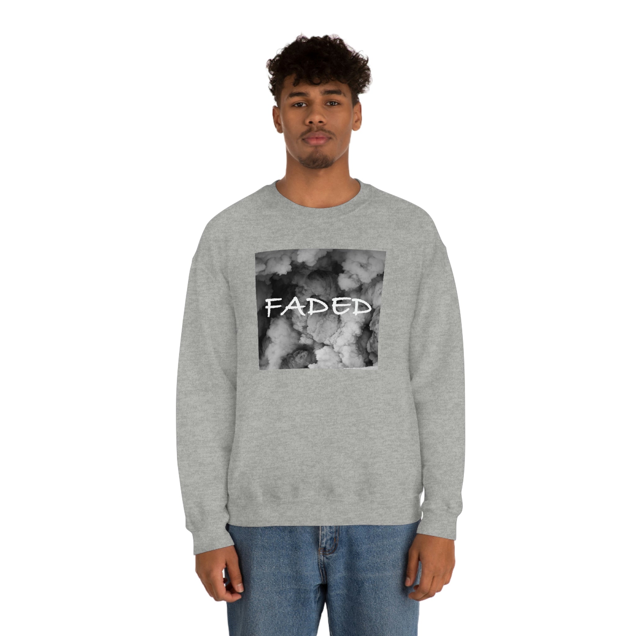 "Faded Gray" Unisex Crewneck Sweatshirt