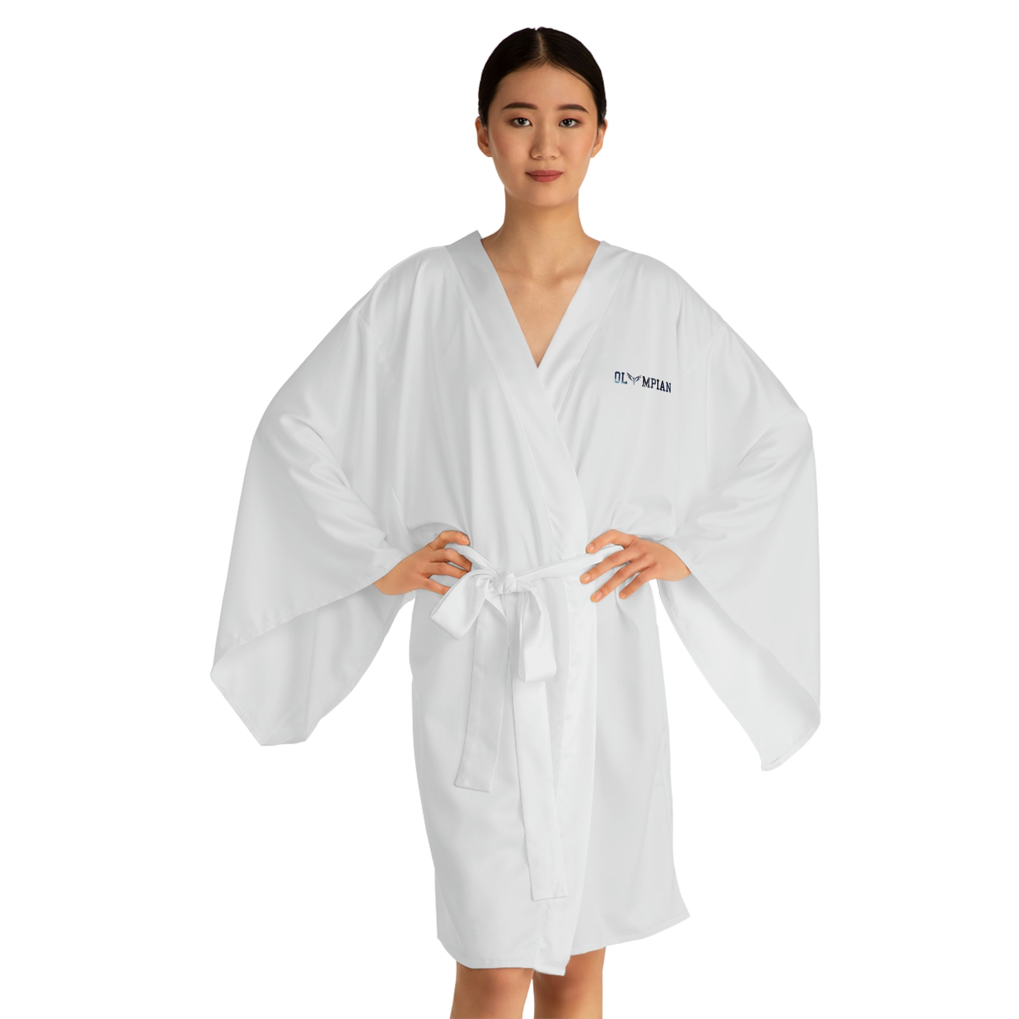 Olympian Matrix Long Sleeve Kimono Robe