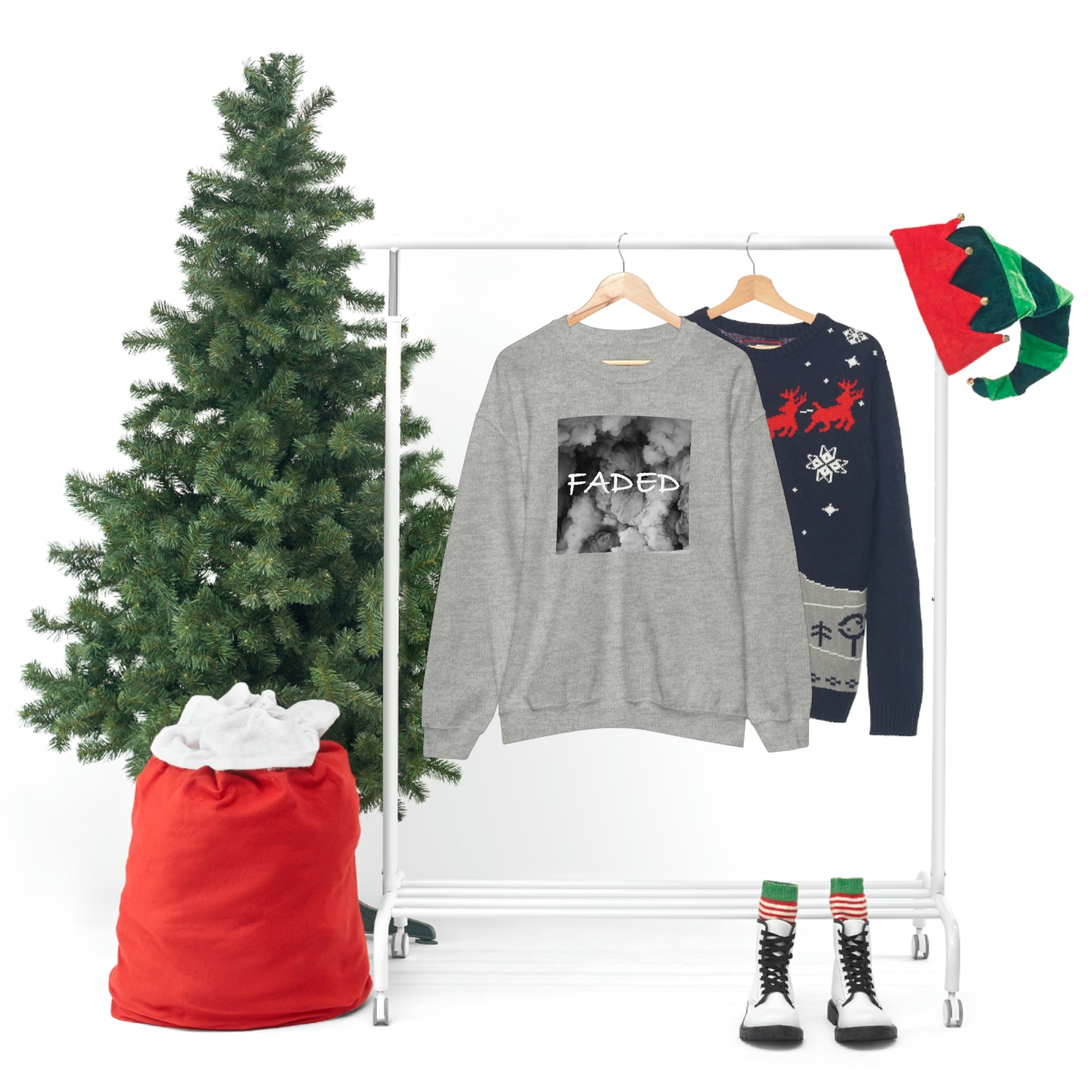 "Faded Gray" Unisex Crewneck Sweatshirt