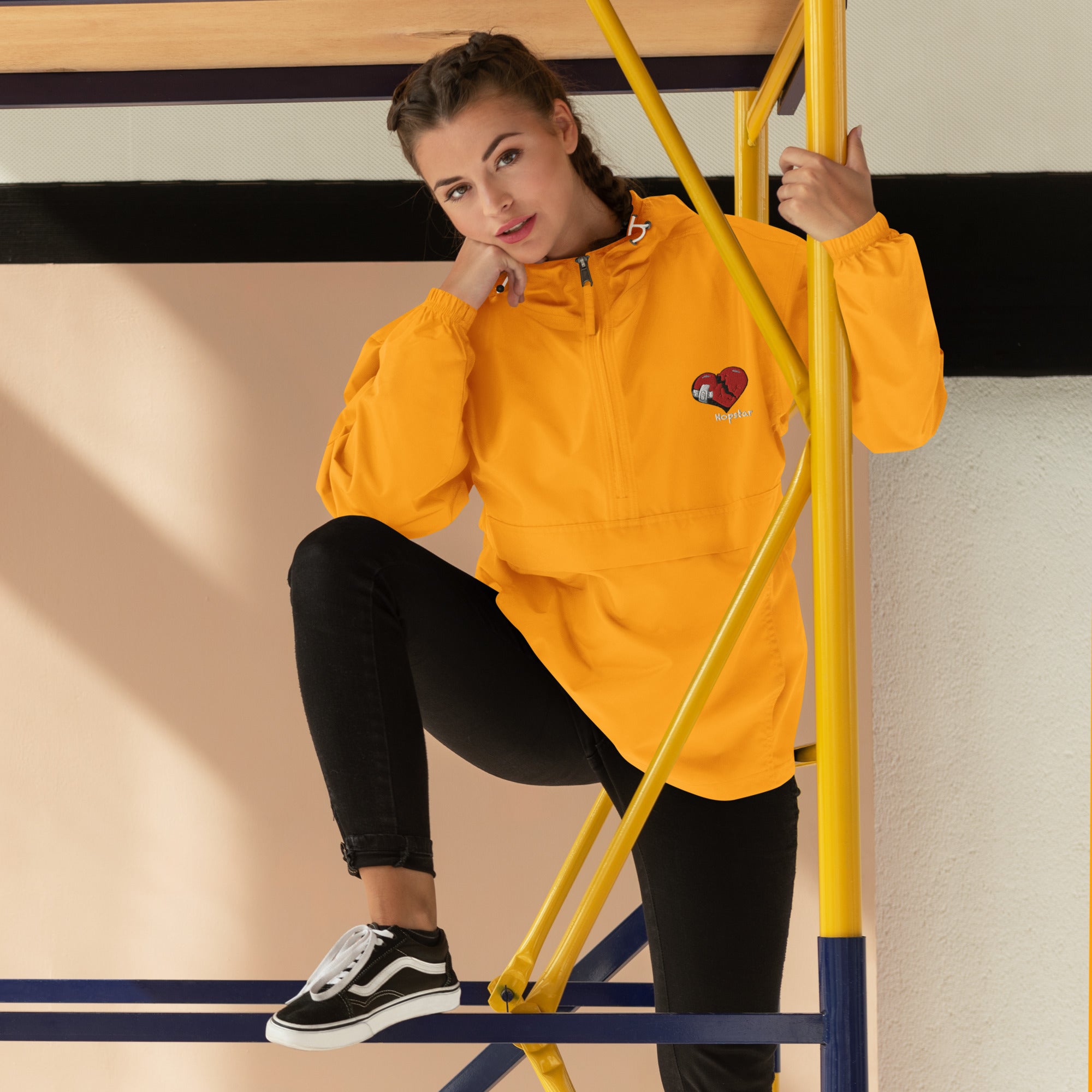 Hopstar Embroidered Packable Jacket