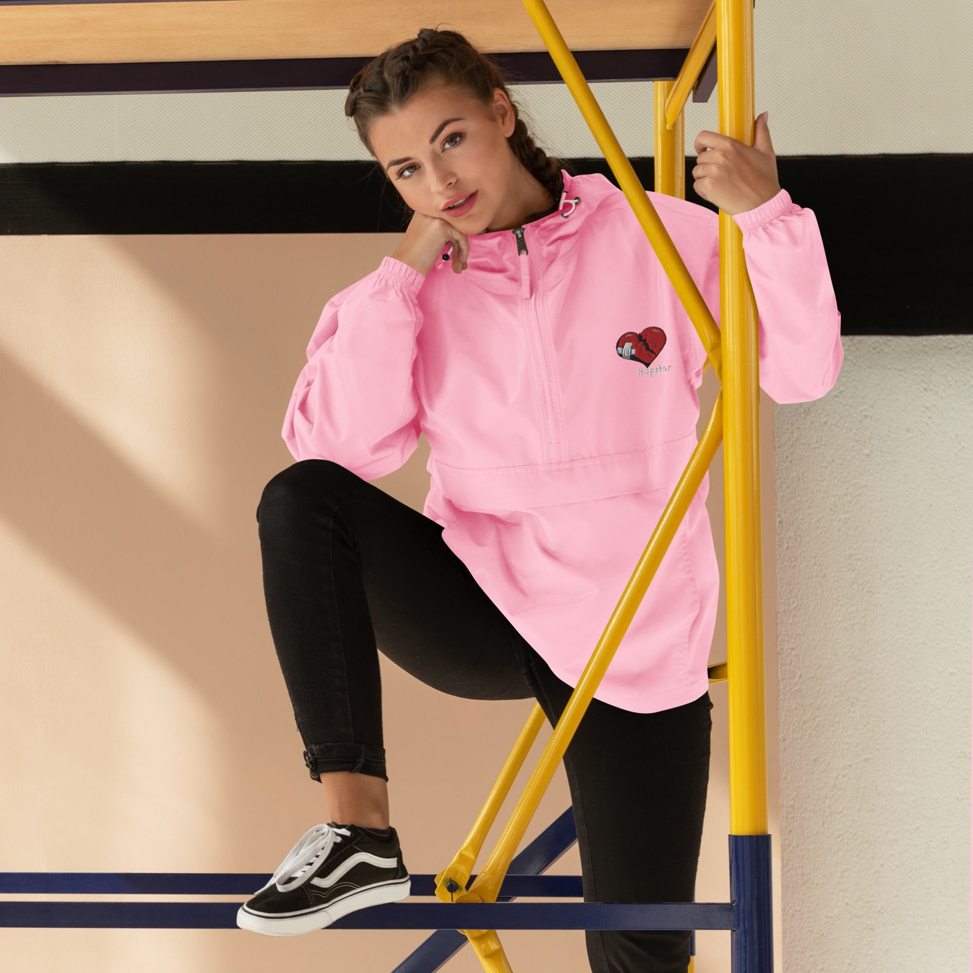 Hopstar Embroidered Packable Jacket