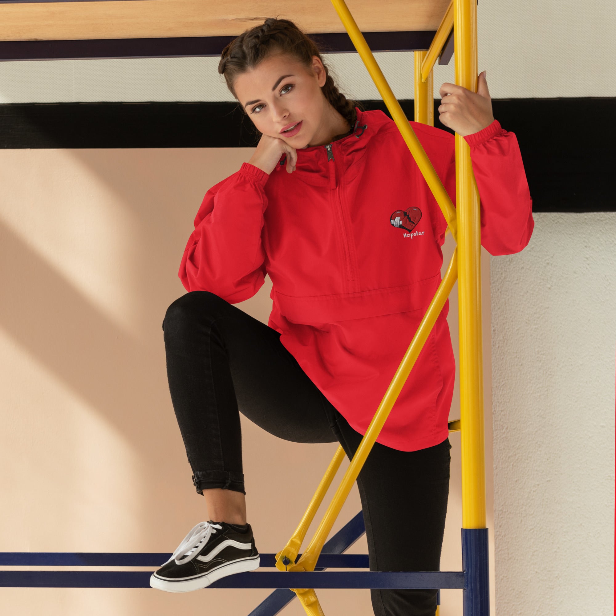 Hopstar Embroidered Packable Jacket