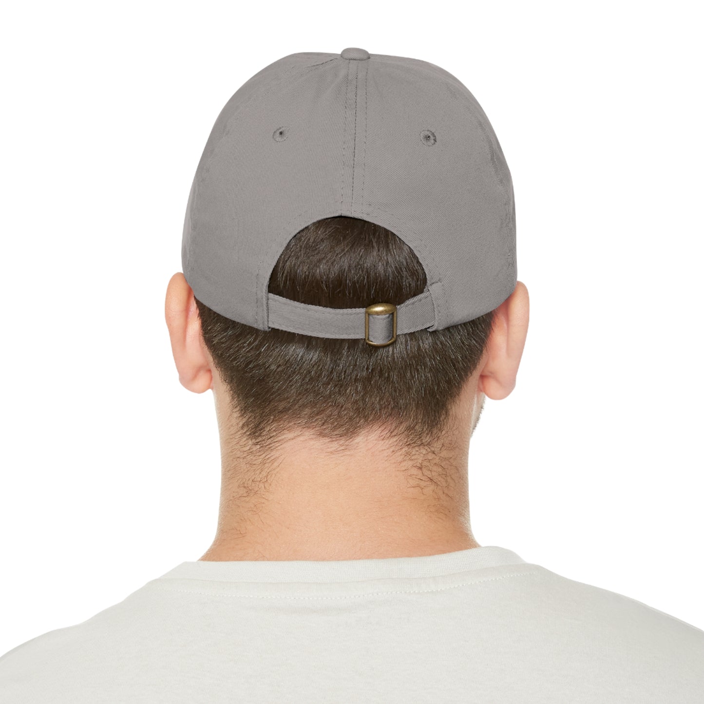 Pride Dad Hat with Leather Patch (Rectangle)