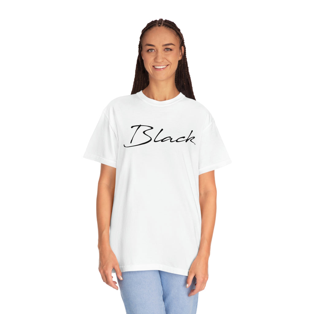 Black Unisex Garment-Dyed T-shirt