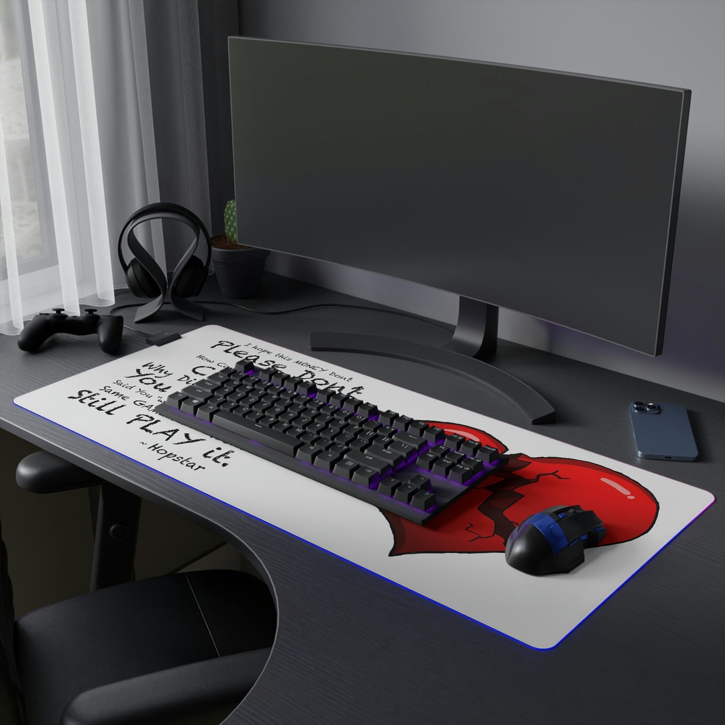 "Hopstar" LED Gaming Mouse Pad