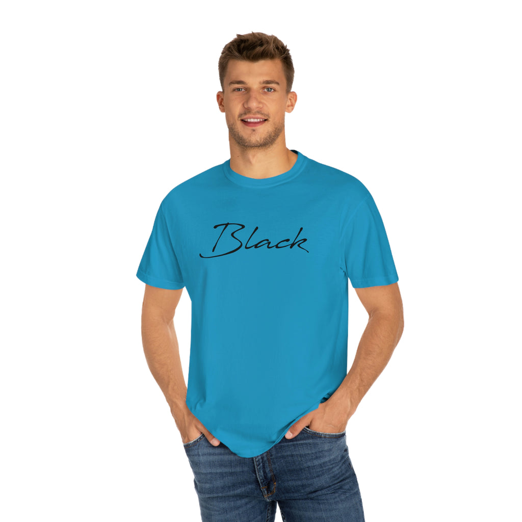 Black Unisex Garment-Dyed T-shirt