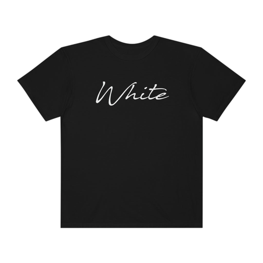 White Unisex Garment-Dyed T-shirt
