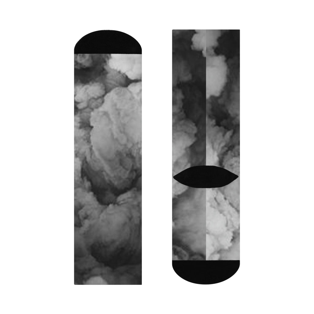 "Faded Gray" Cushioned Crew Socks